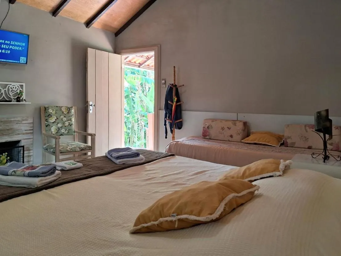 Bed in Pousada Juriti - Eco Hotel