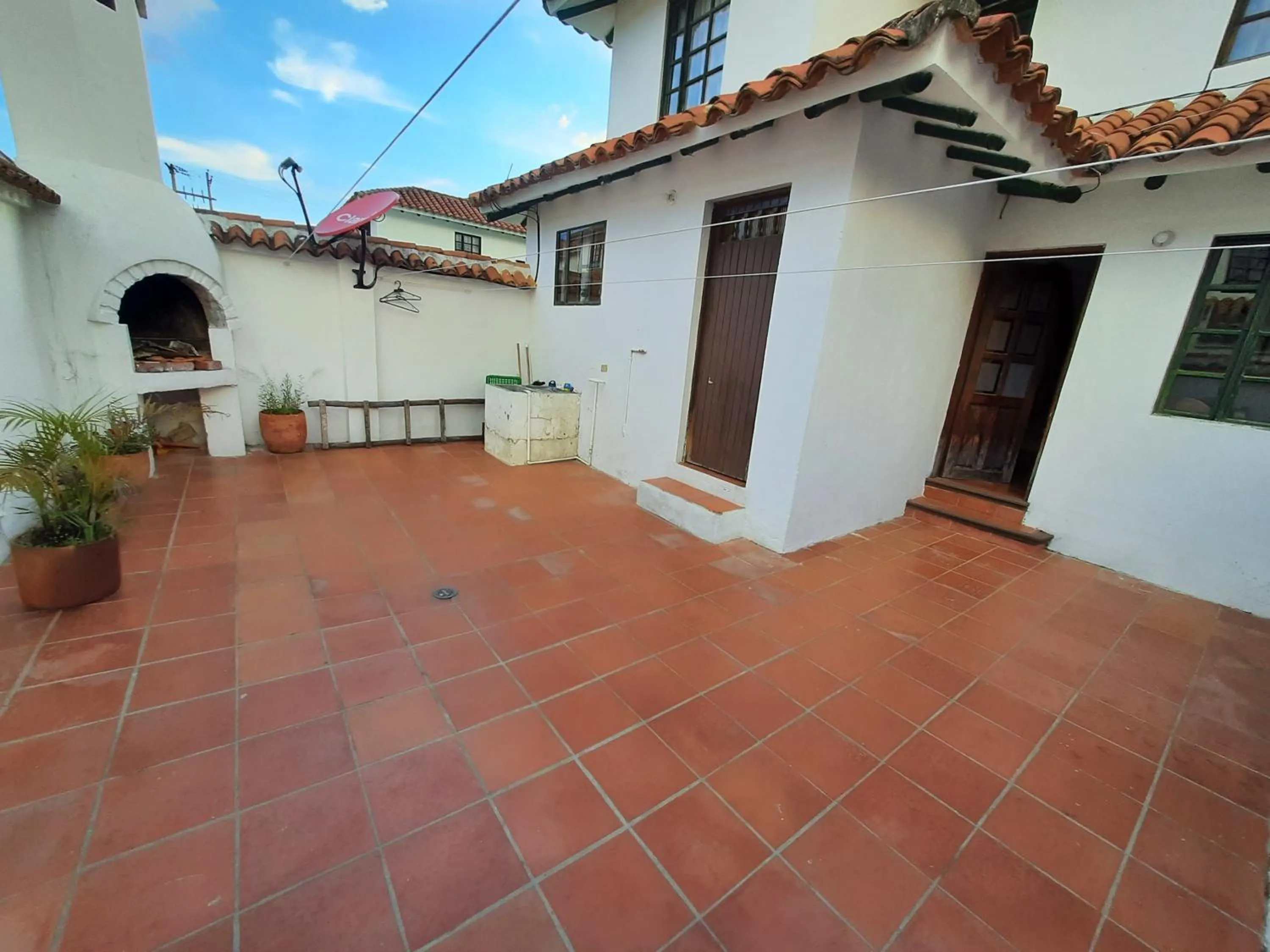 Patio in Aparta Hotel El Refugio de María
