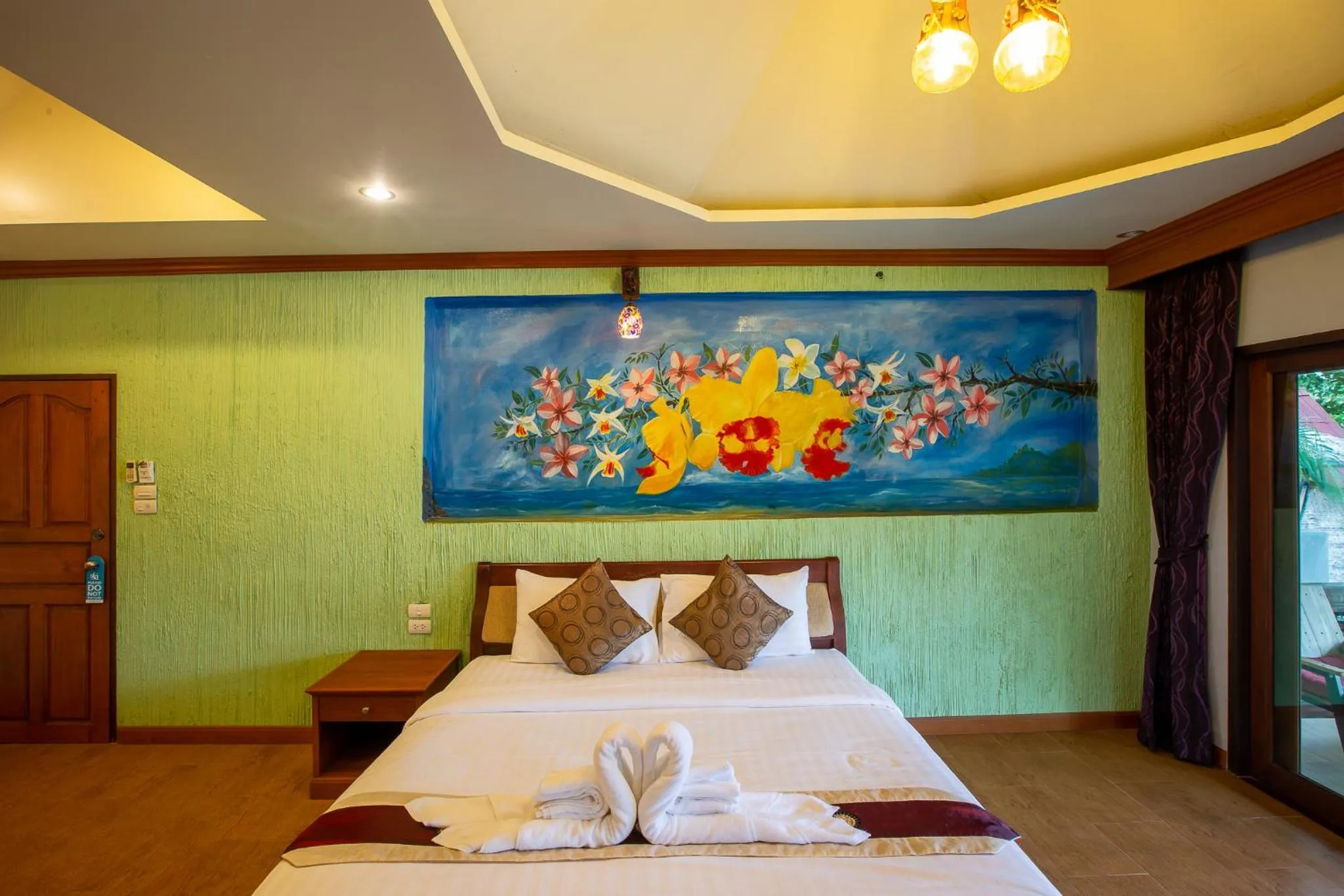 Bedroom, Bed in Nice Beach Resort Koh Pha-ngan