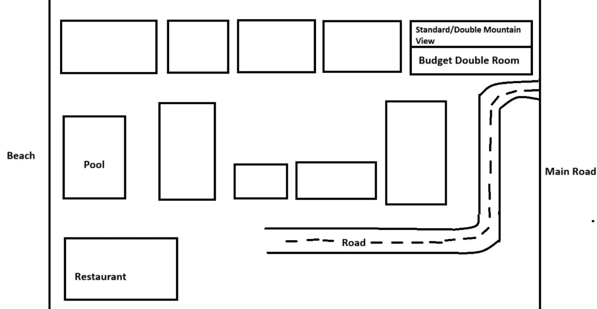 Floor plan in Nice Beach Resort Koh Pha-ngan
