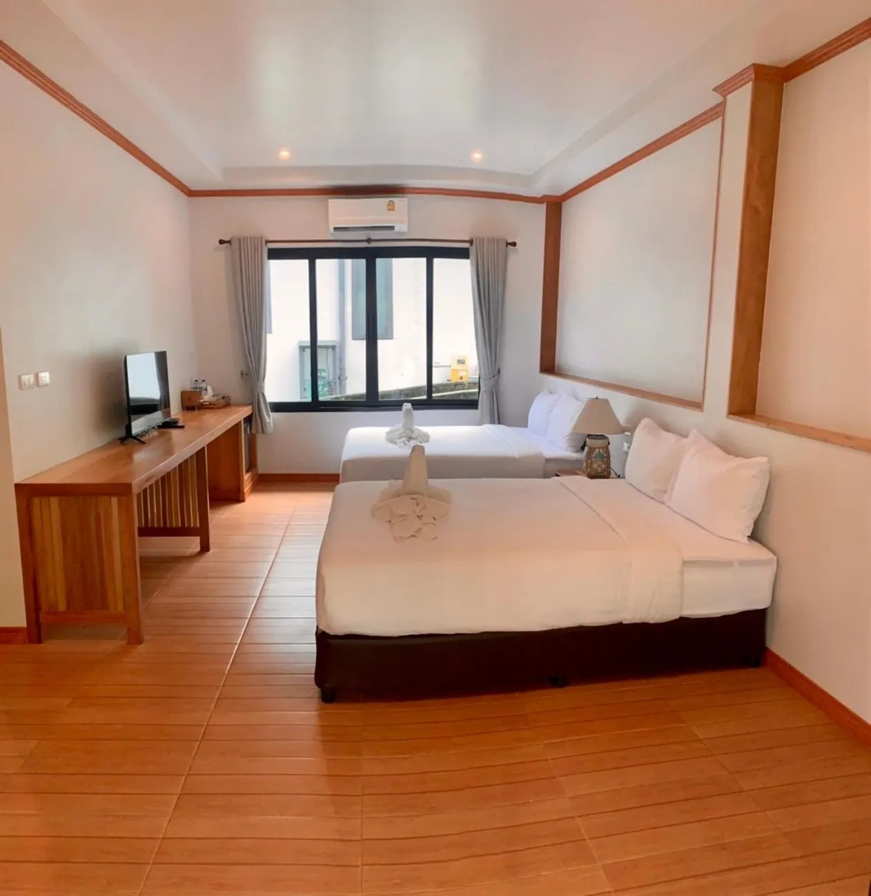 Bedroom, Bed in Nice Beach Resort Koh Pha-ngan