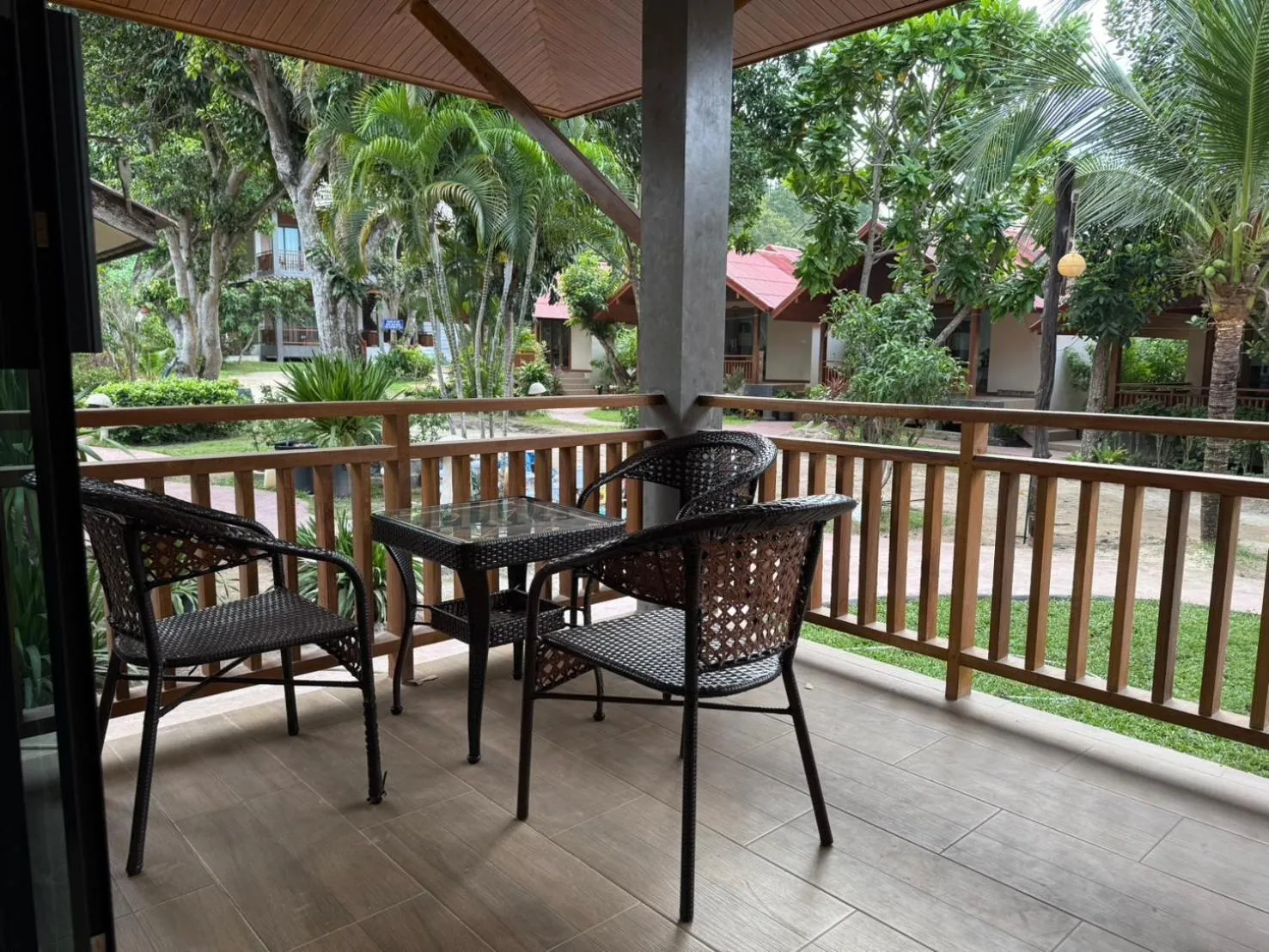 Balcony/Terrace in Nice Beach Resort Koh Pha-ngan