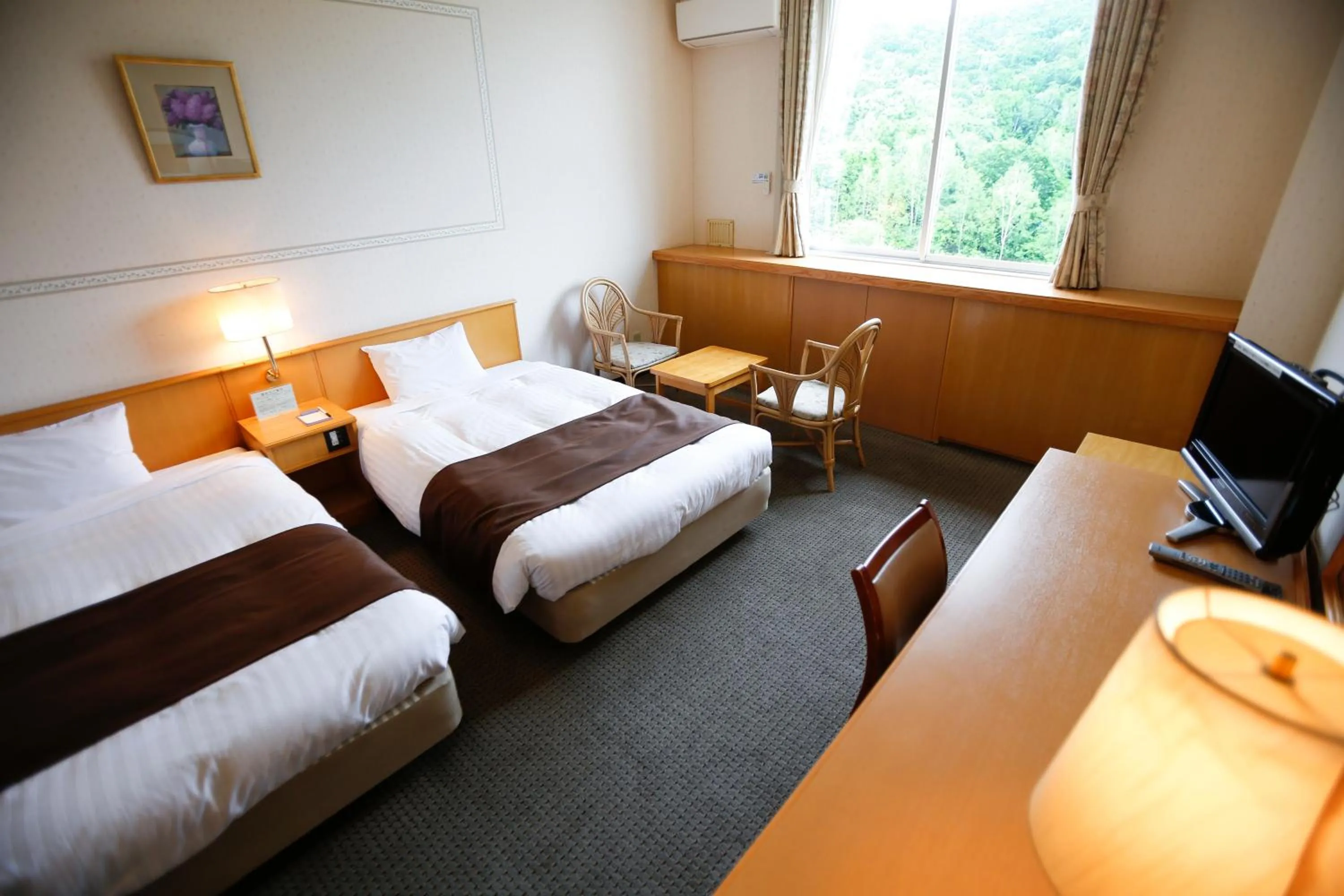 Photo of the whole room, Bed in Abashiri Kanko Hotel