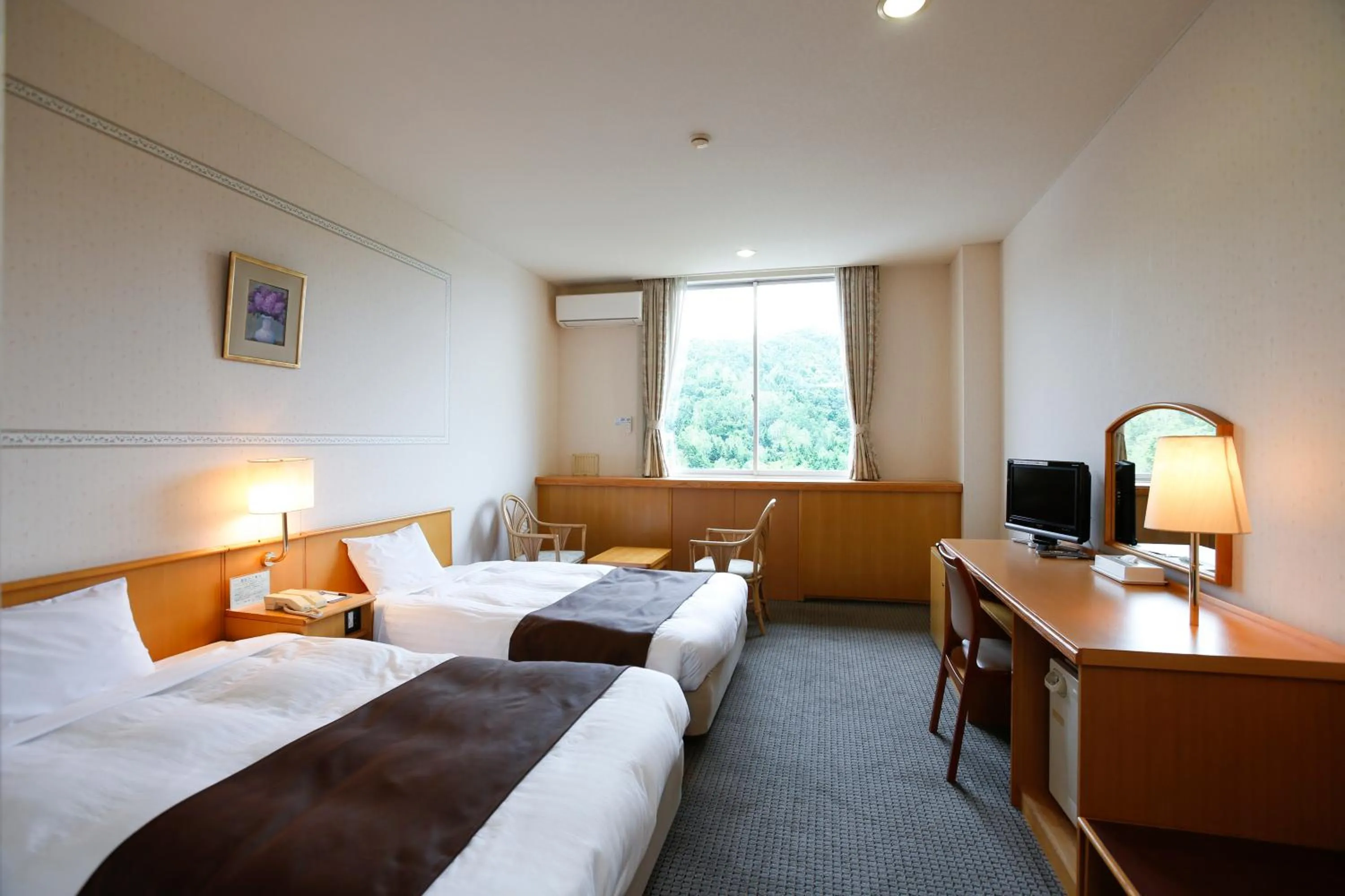 Photo of the whole room, Bed in Abashiri Kanko Hotel