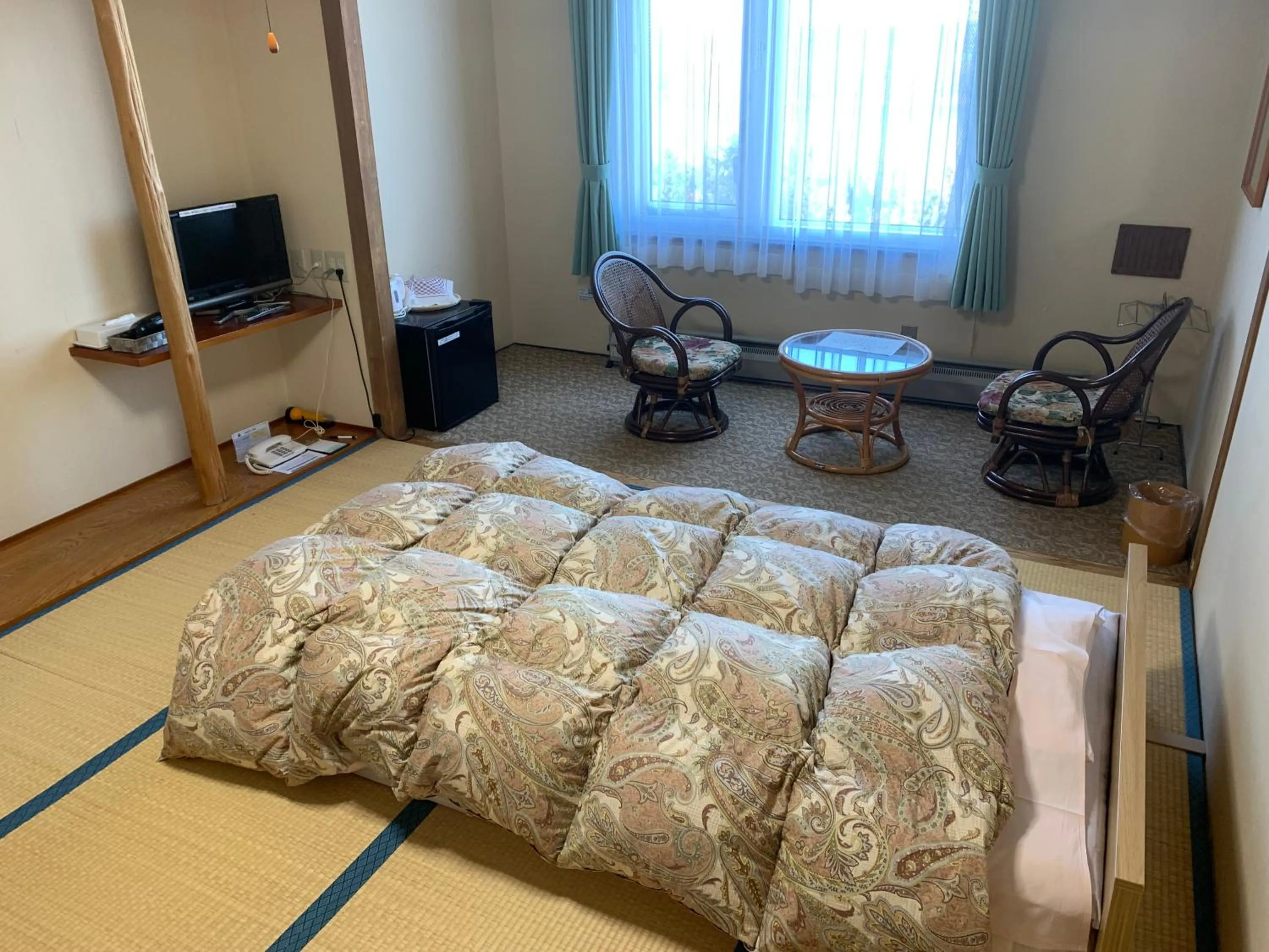 Bed in Abashiri Kanko Hotel