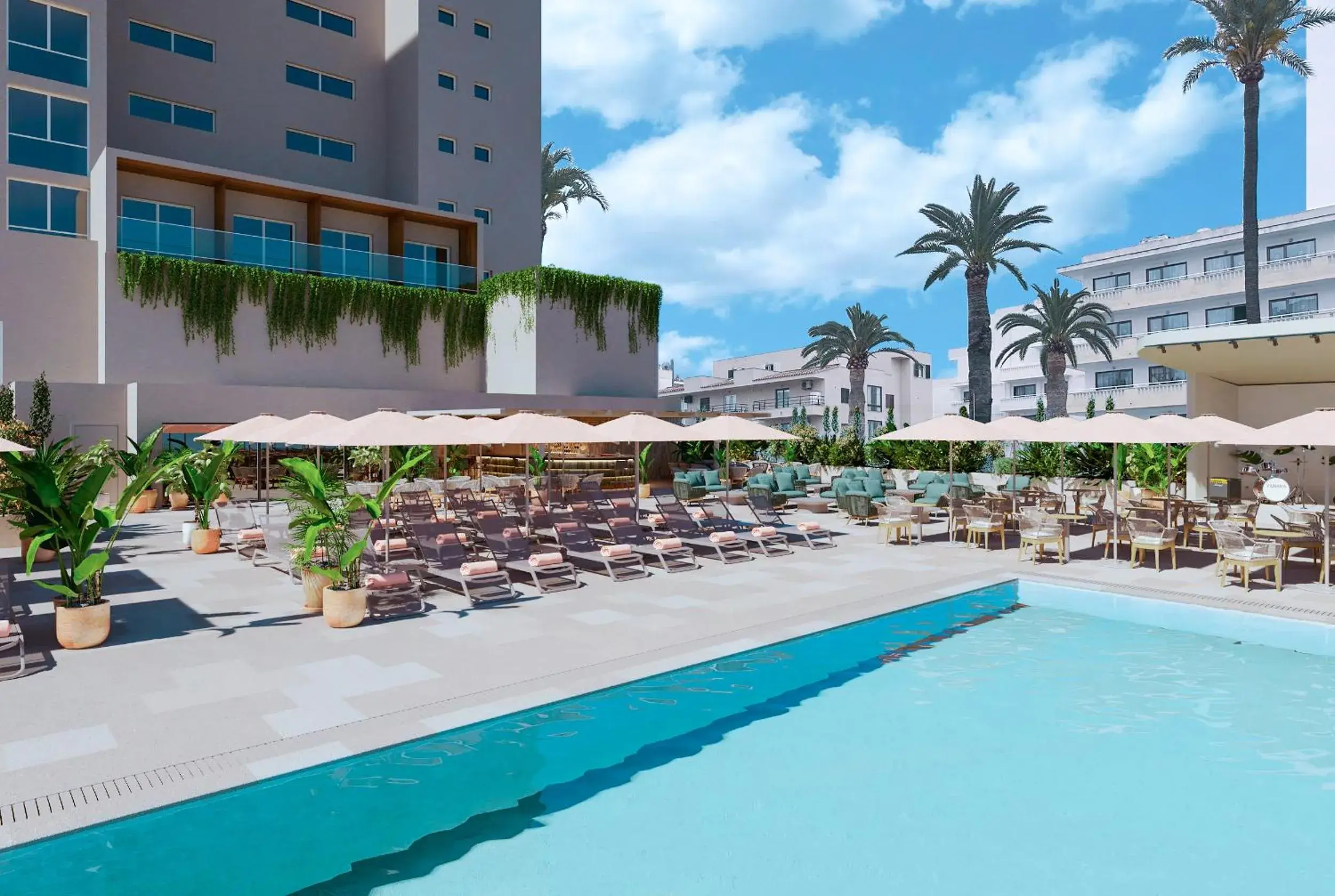 Swimming pool in Hipotels Don Juan Swimming pool in Hipotels Don Juan