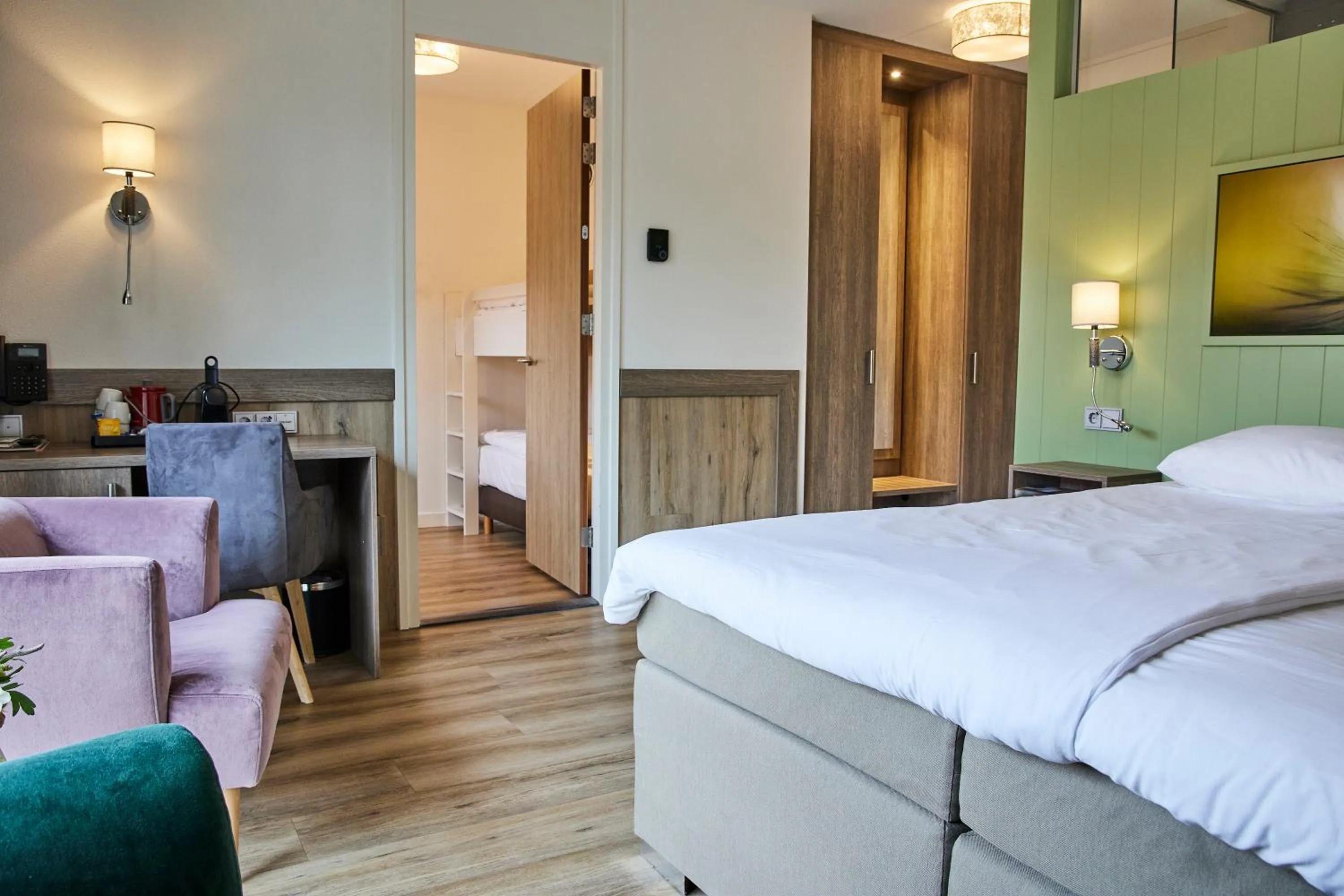 Bedroom, Bed in Hotel Erve Hulsbeek