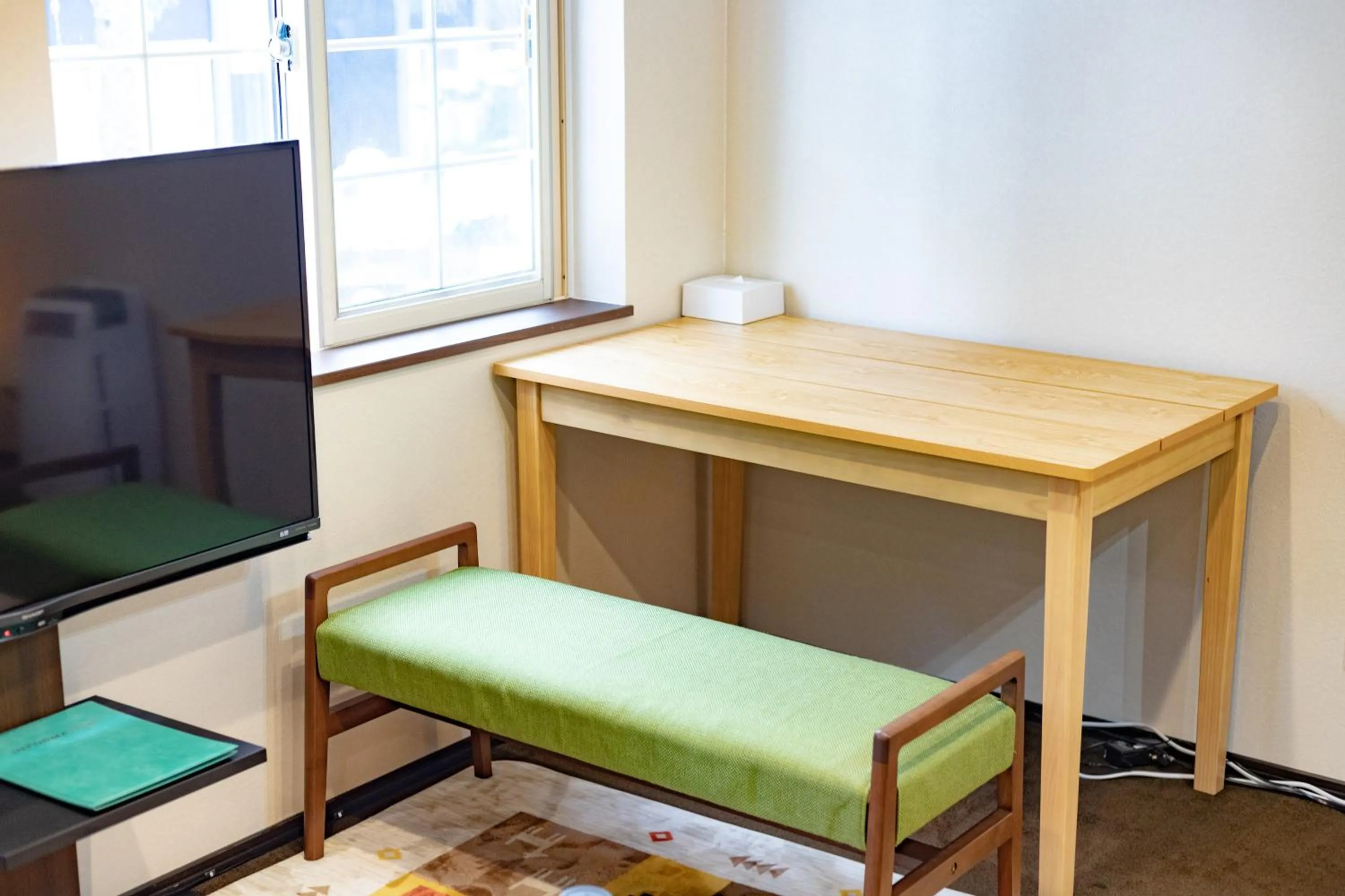 Living room in CHALET BURLAP FURANUI