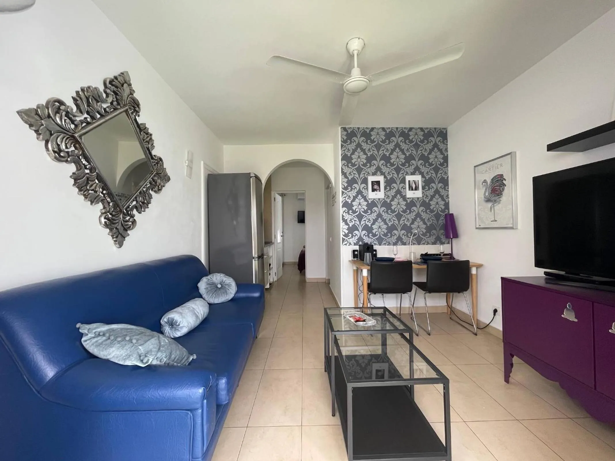 Living room in Rainbow Golf Bungalows, Gay Men-only Resort