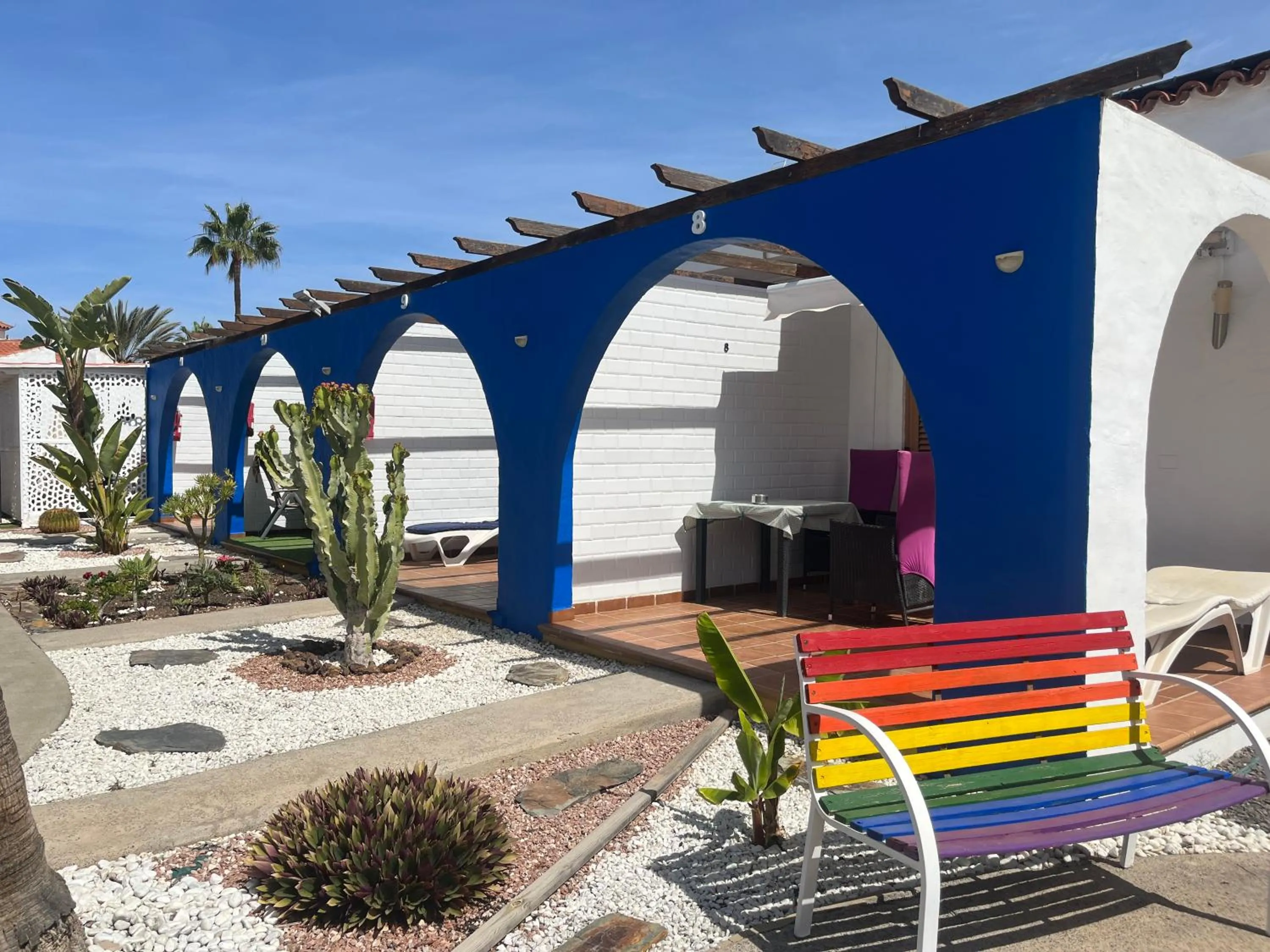 Property building in Rainbow Golf Bungalows, Gay Men-only Resort