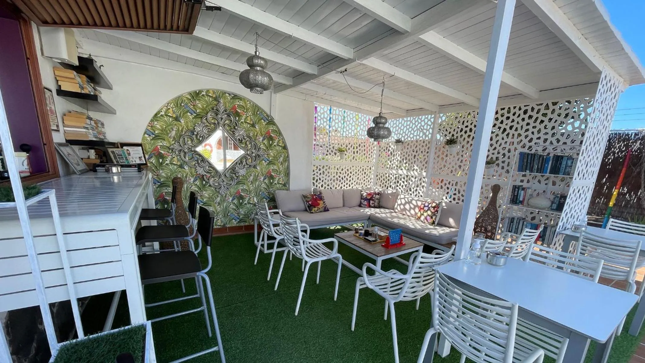 Lounge or bar in Rainbow Golf Bungalows, Gay Men-only Resort