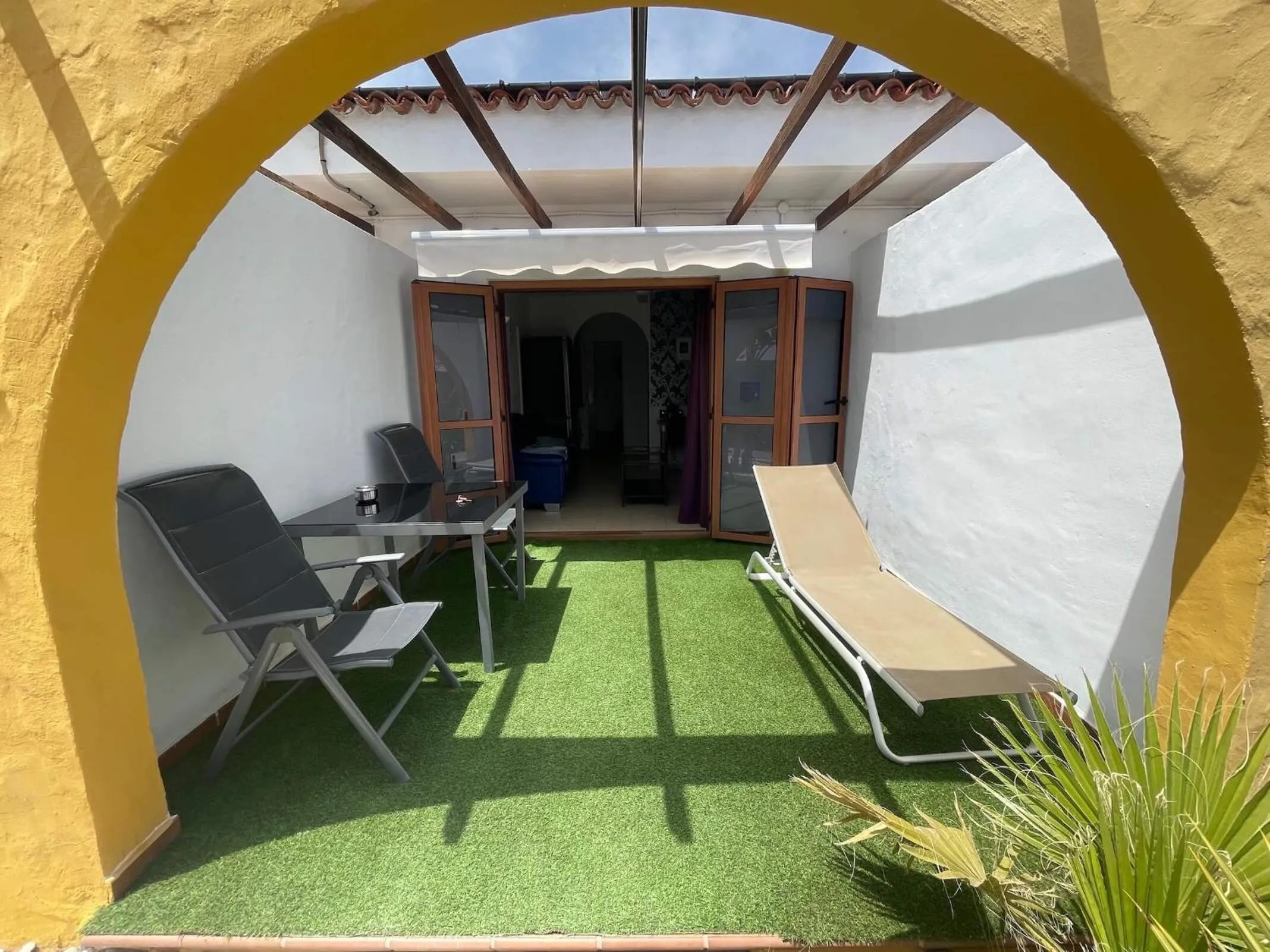 Balcony/Terrace in Rainbow Golf Bungalows, Gay Men-only Resort