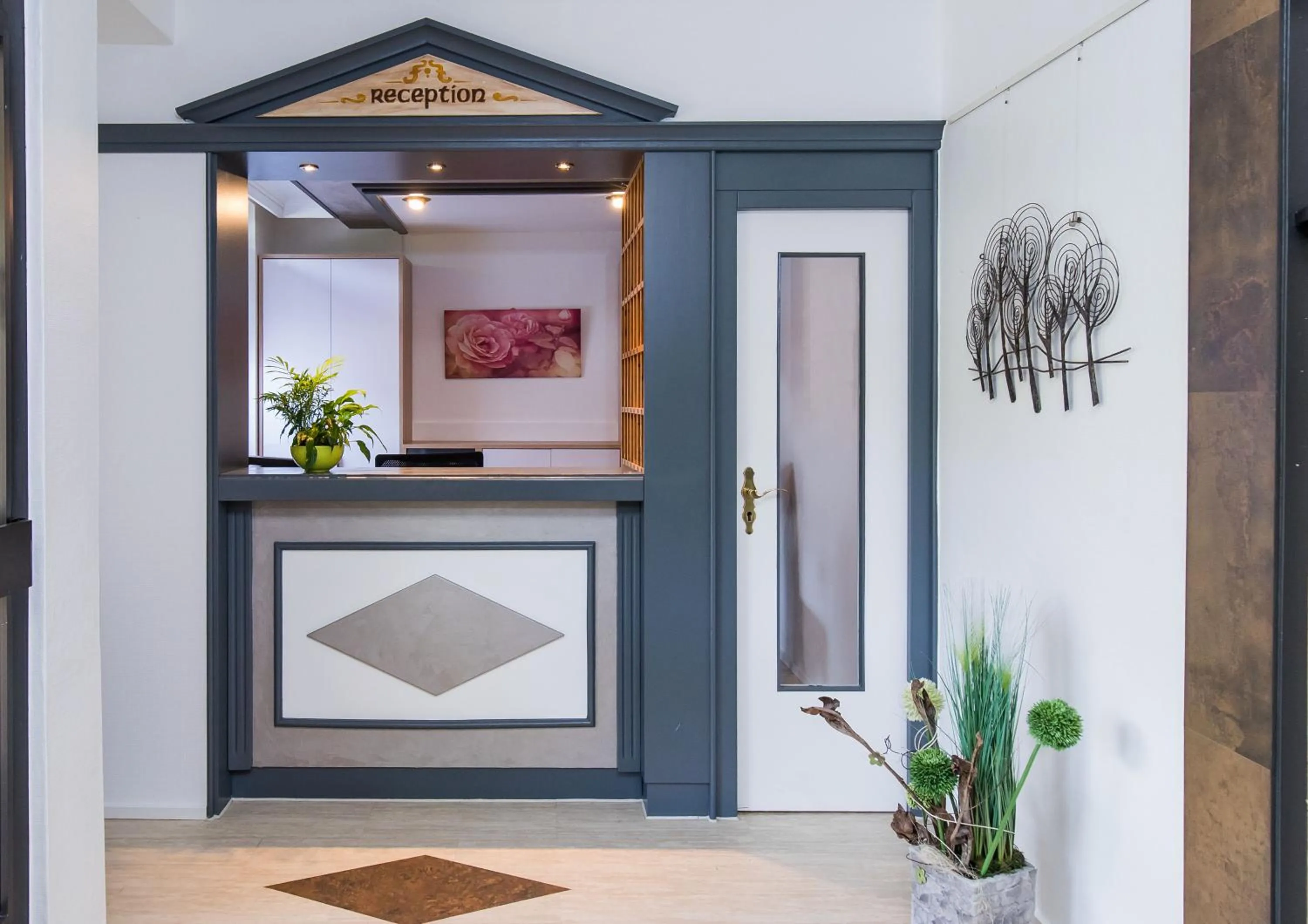 Lobby or reception in Hotel Schwan