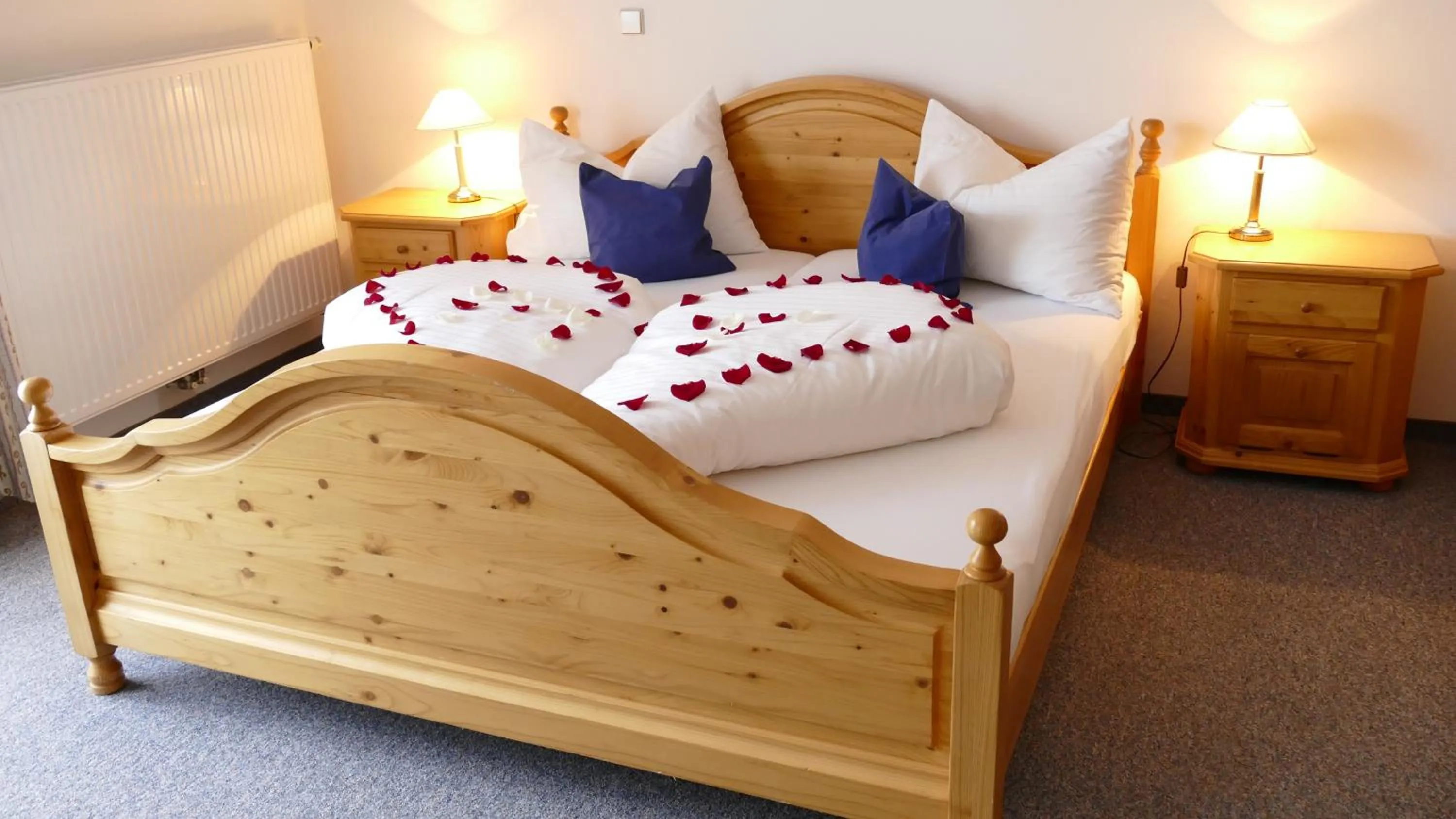 Decorative detail, Bed in Grandhotel Niederösterreichischer Hof