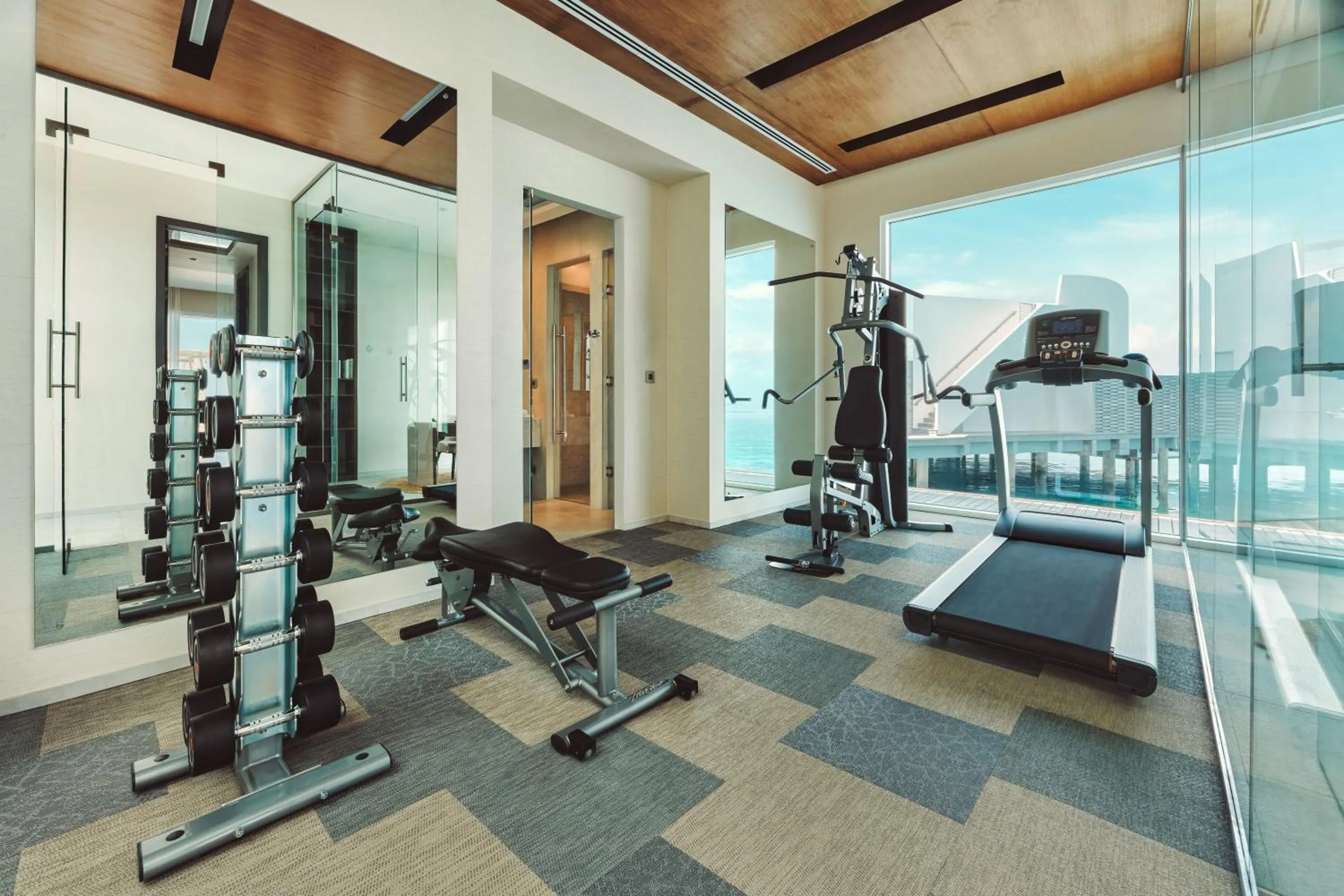 Fitness centre/facilities in Jumeirah Olhahali Island Maldives