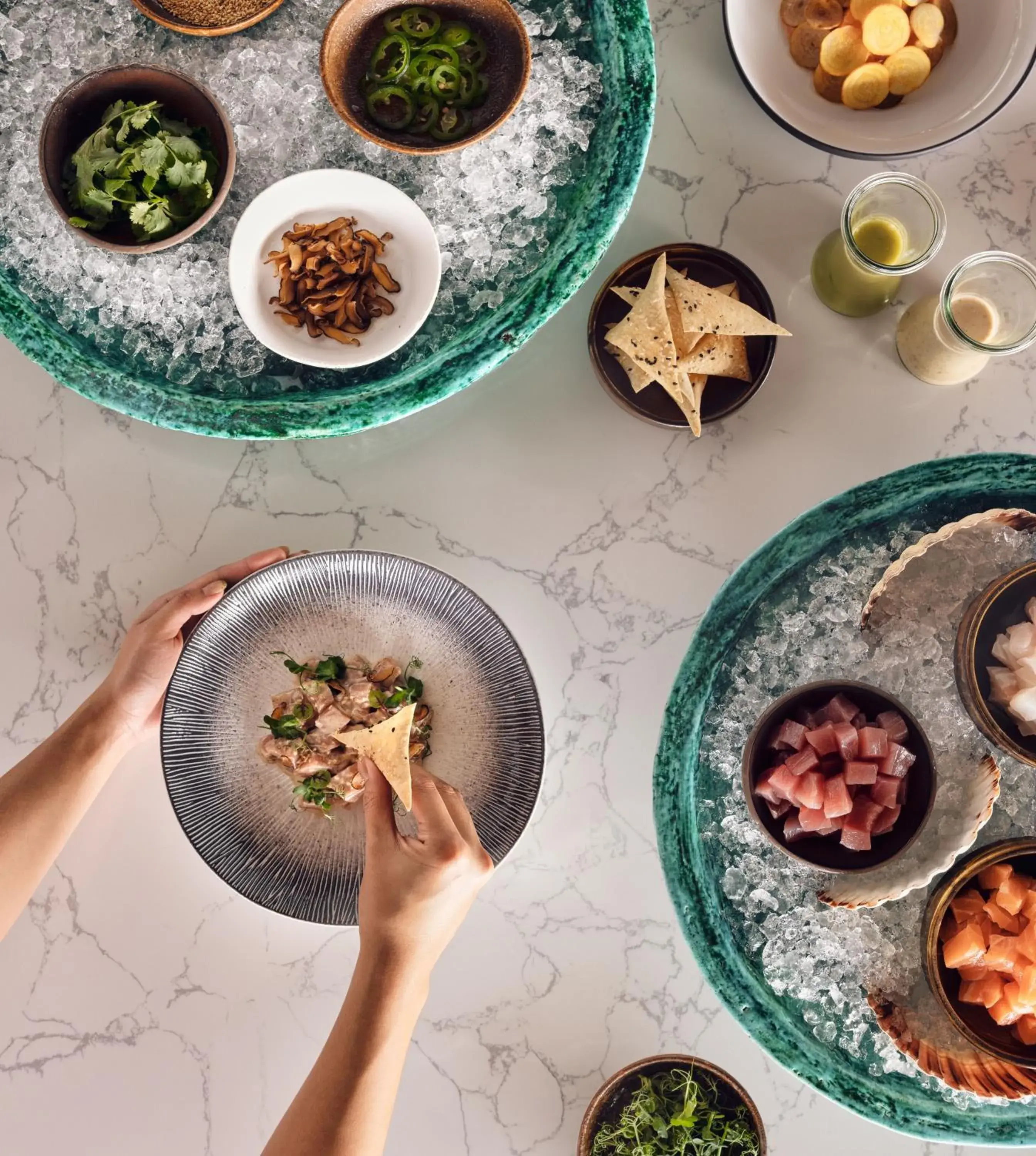 Food and drinks in Jumeirah Olhahali Island Maldives Food and drinks in Jumeirah Olhahali Island Maldives