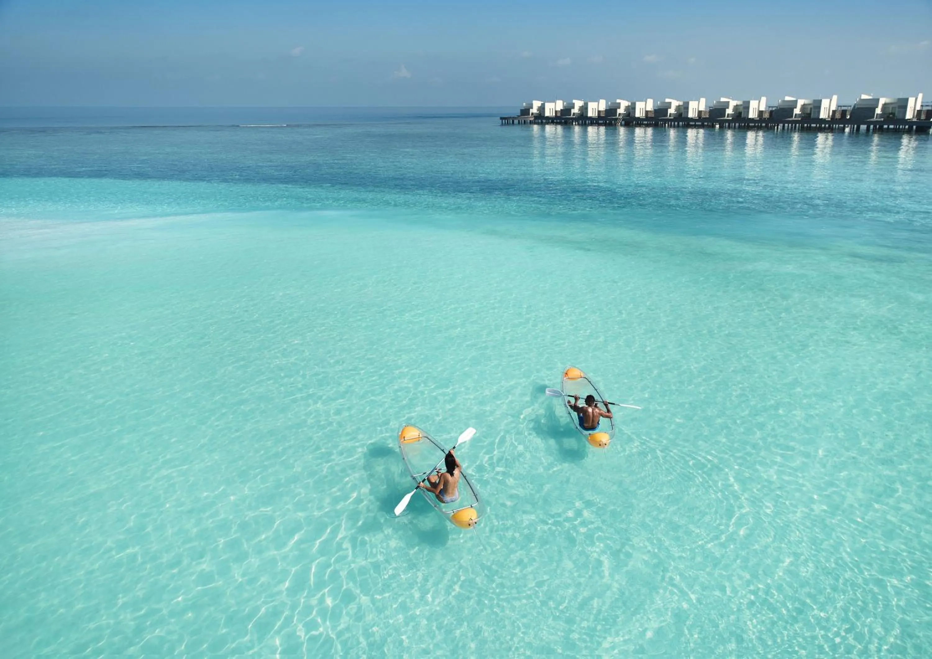 Canoeing in Jumeirah Olhahali Island Maldives