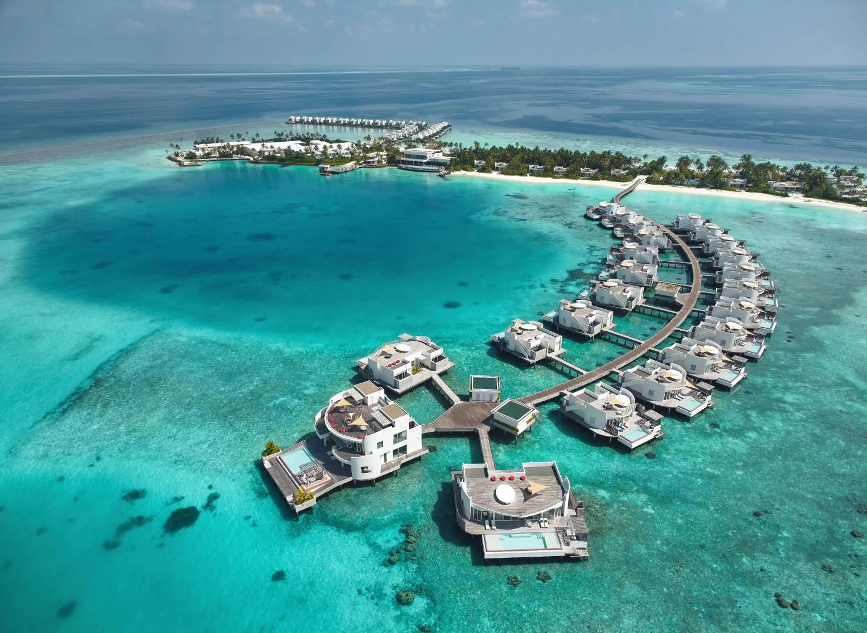 Bird's eye view in Jumeirah Olhahali Island Maldives