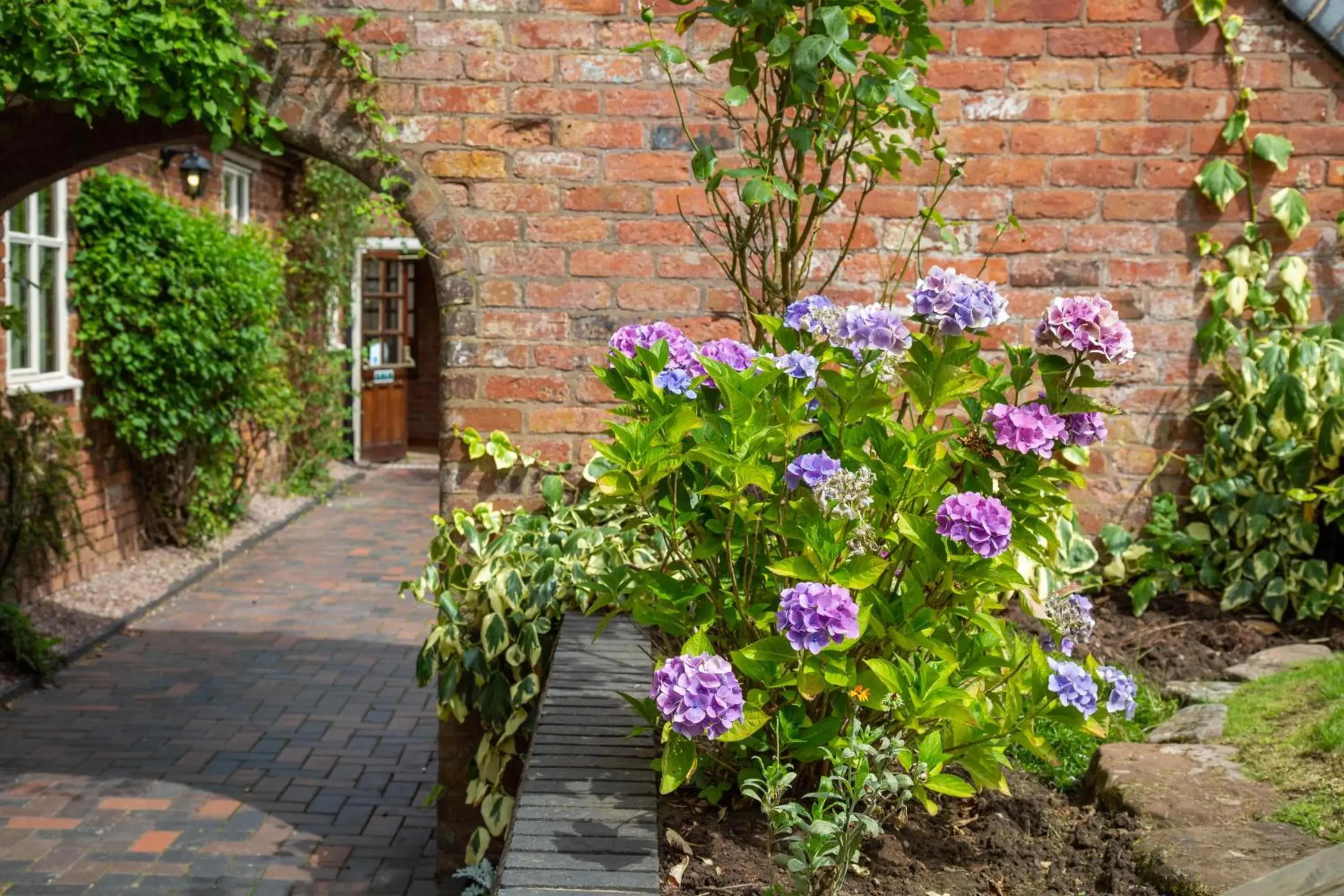 Garden view in Slaters Country Inn Garden view in Slaters Country Inn