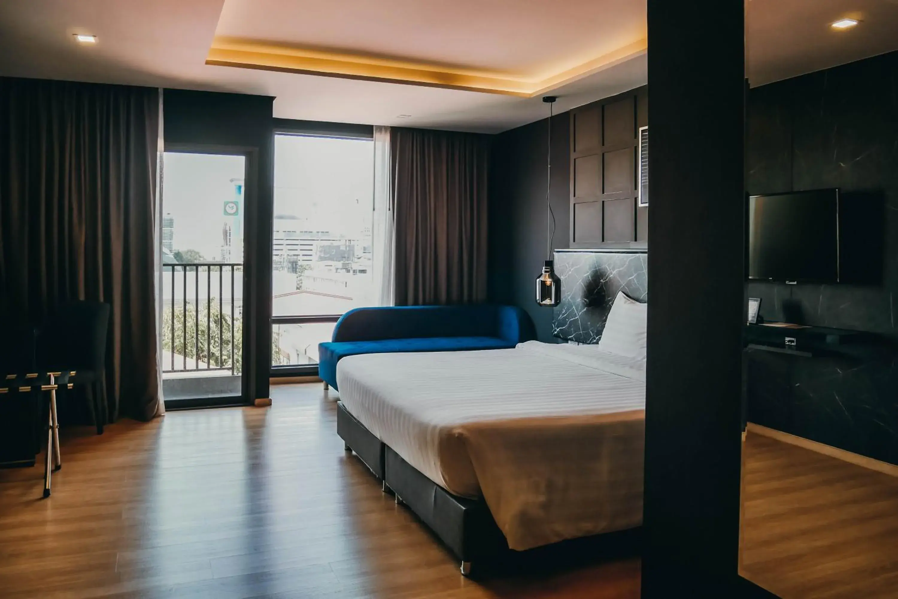 Bed in De Prime Rangnam Hotel Bed in De Prime Rangnam Hotel