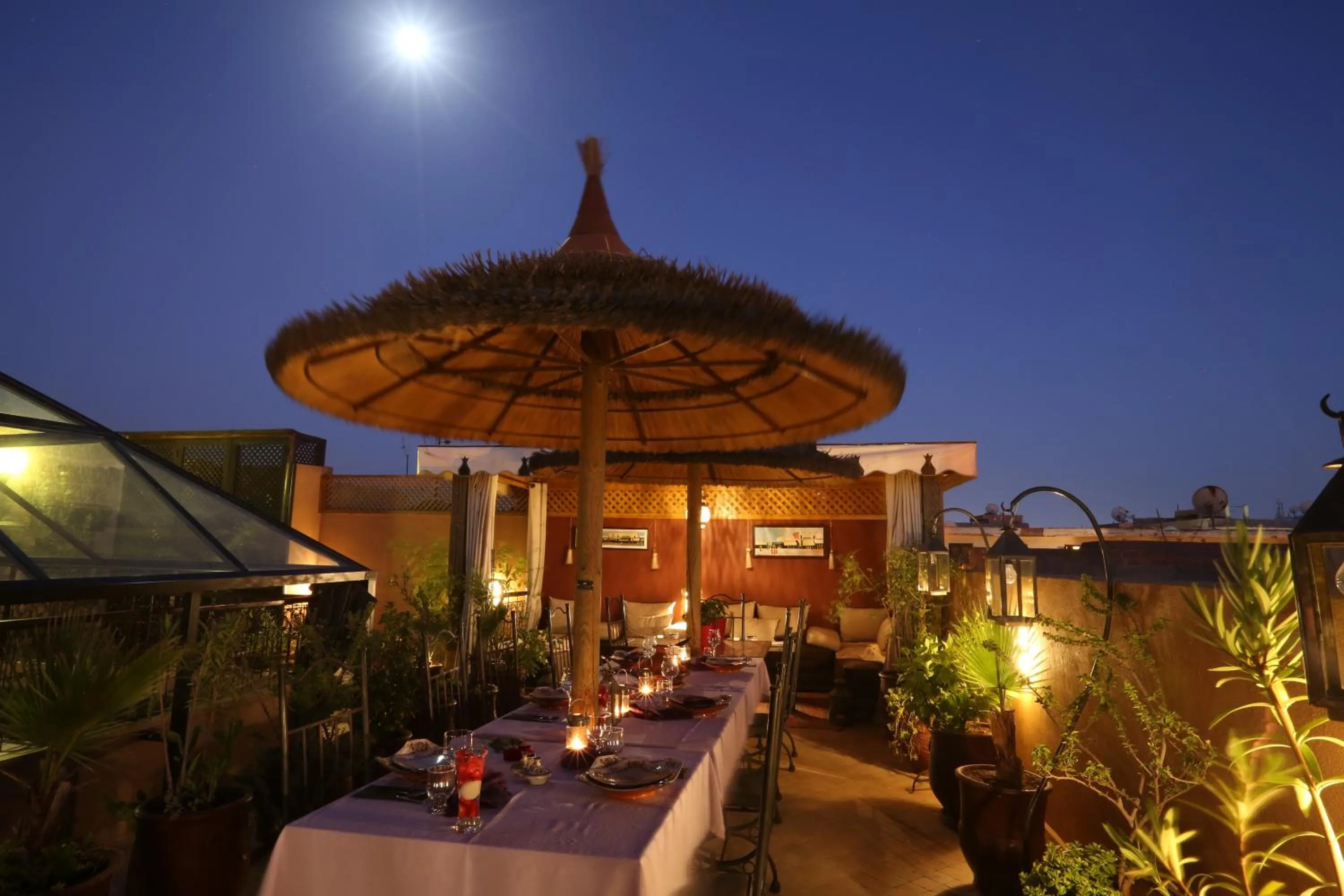 Balcony/Terrace in Riad Charme d'Orient Adults Only