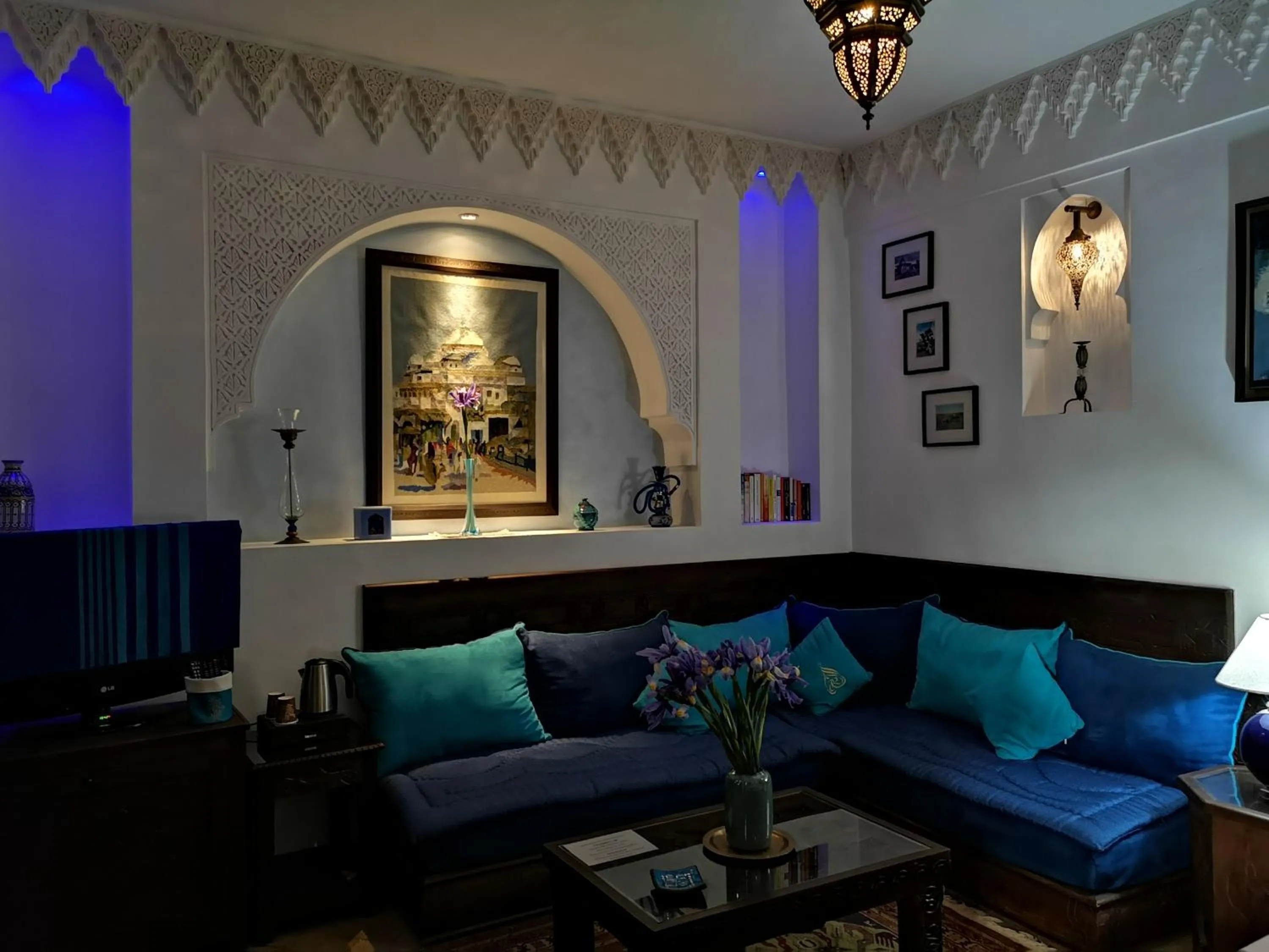 Living room in Riad Charme d'Orient Adults Only