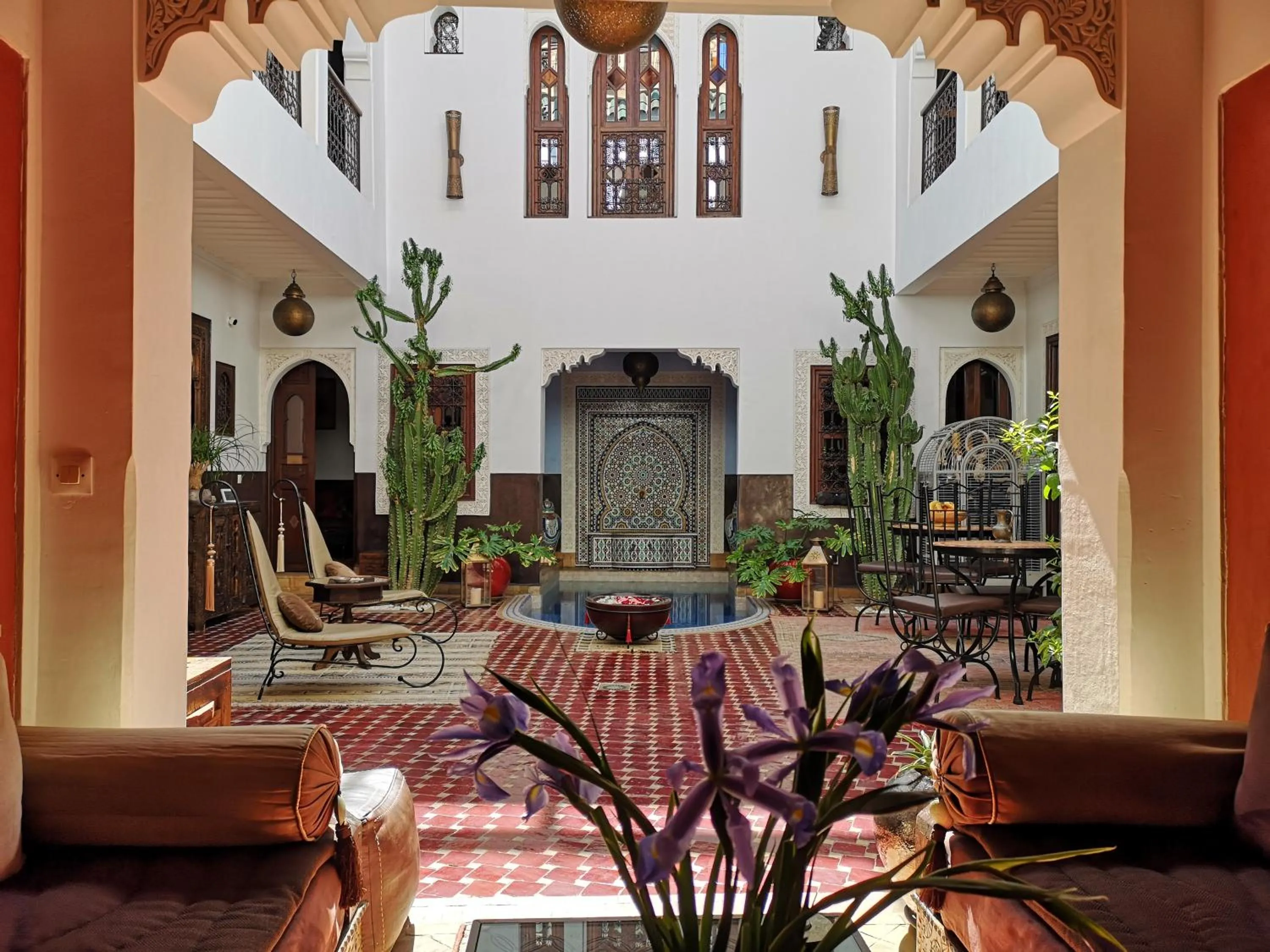 Inner courtyard view in Riad Charme d'Orient Adults Only