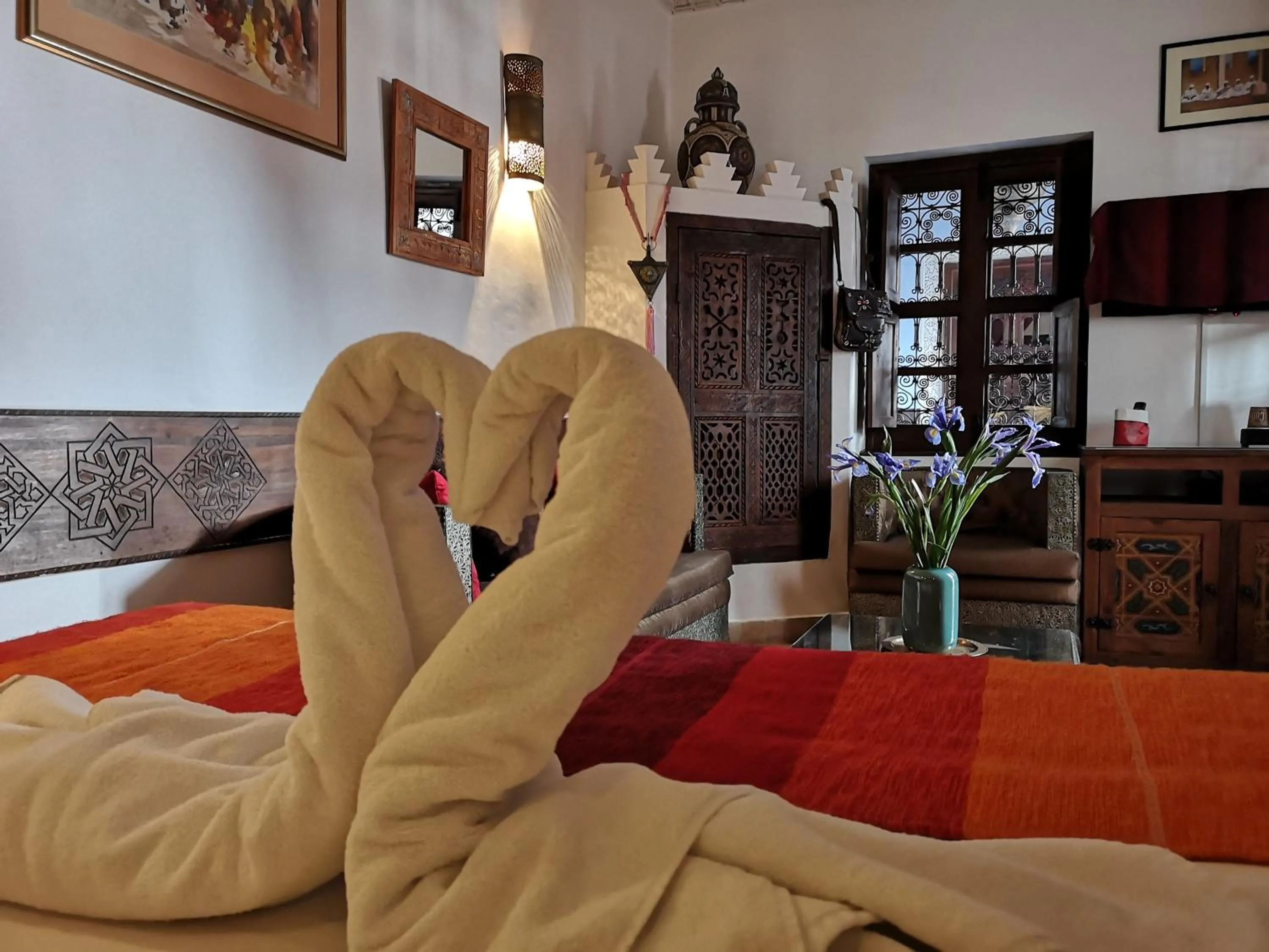 Bedroom, Bed in Riad Charme d'Orient Adults Only