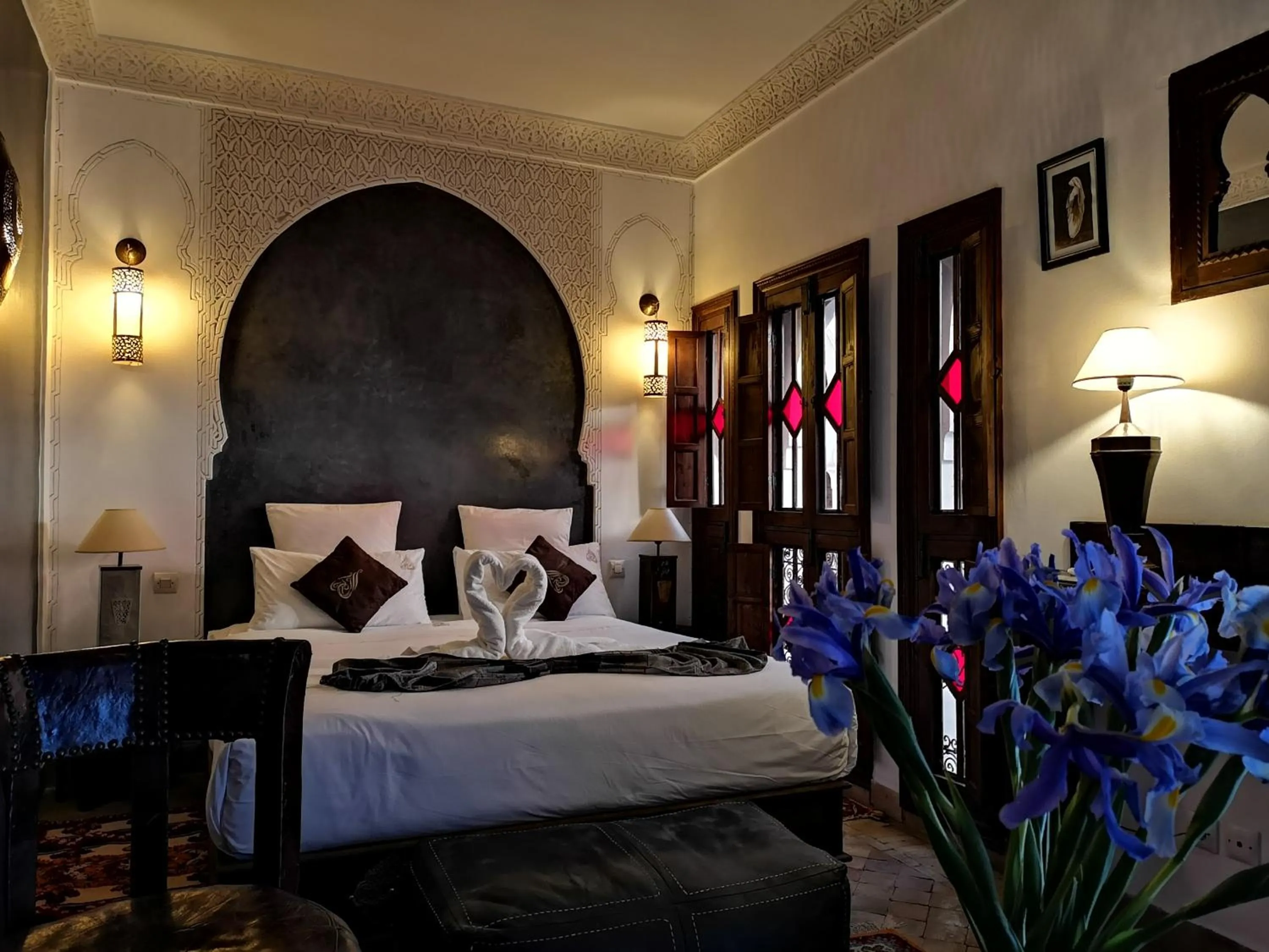 Bedroom, Bed in Riad Charme d'Orient Adults Only