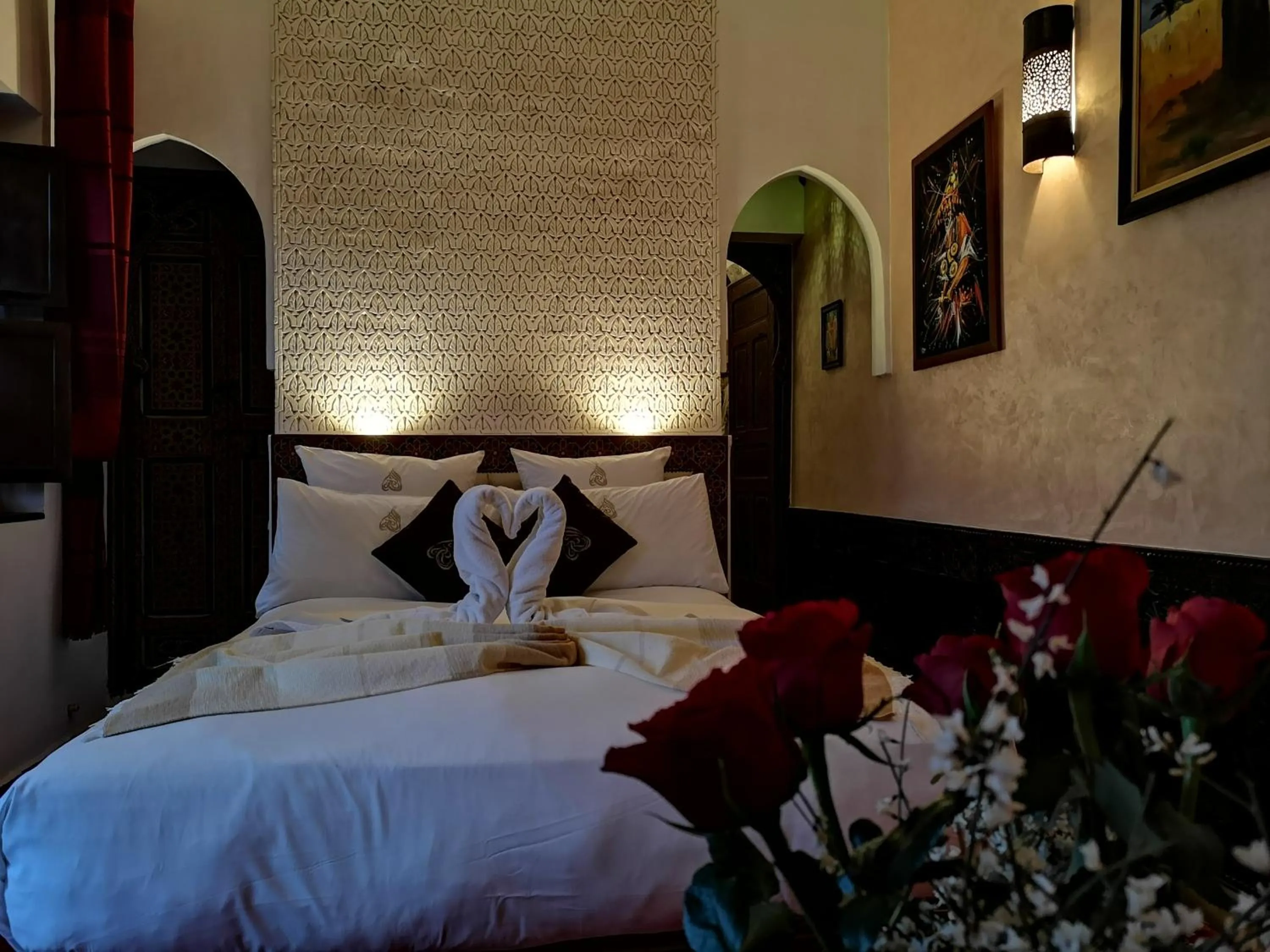 Bedroom, Bed in Riad Charme d'Orient Adults Only