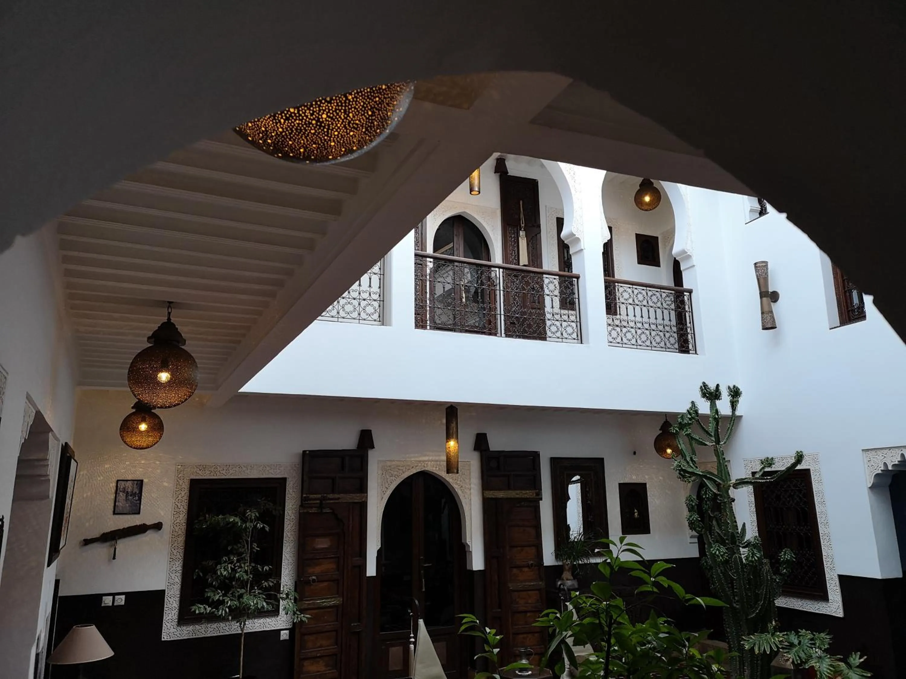 Inner courtyard view in Riad Charme d'Orient Adults Only