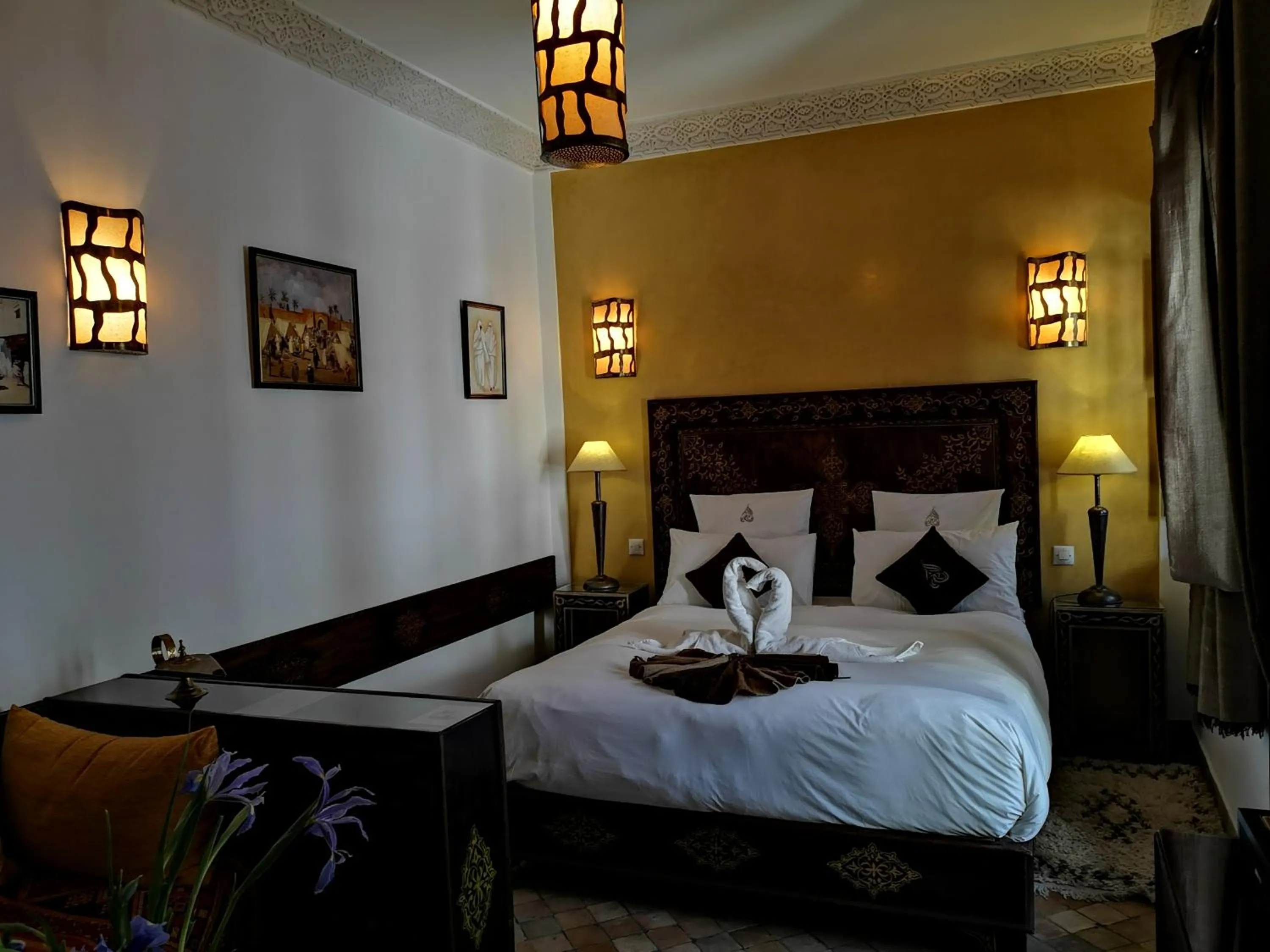 Bedroom, Bed in Riad Charme d'Orient Adults Only