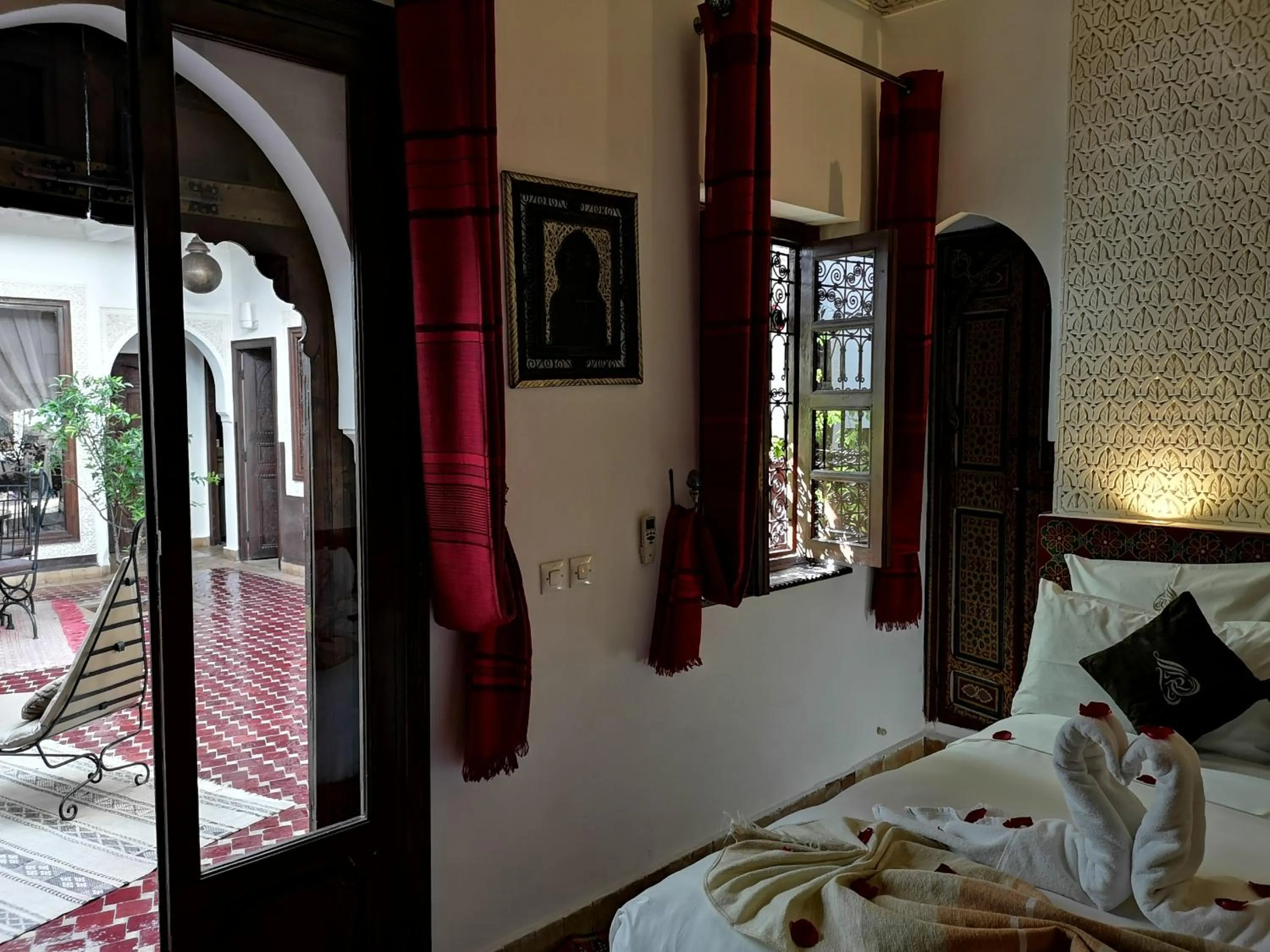 Bedroom, Bed in Riad Charme d'Orient Adults Only