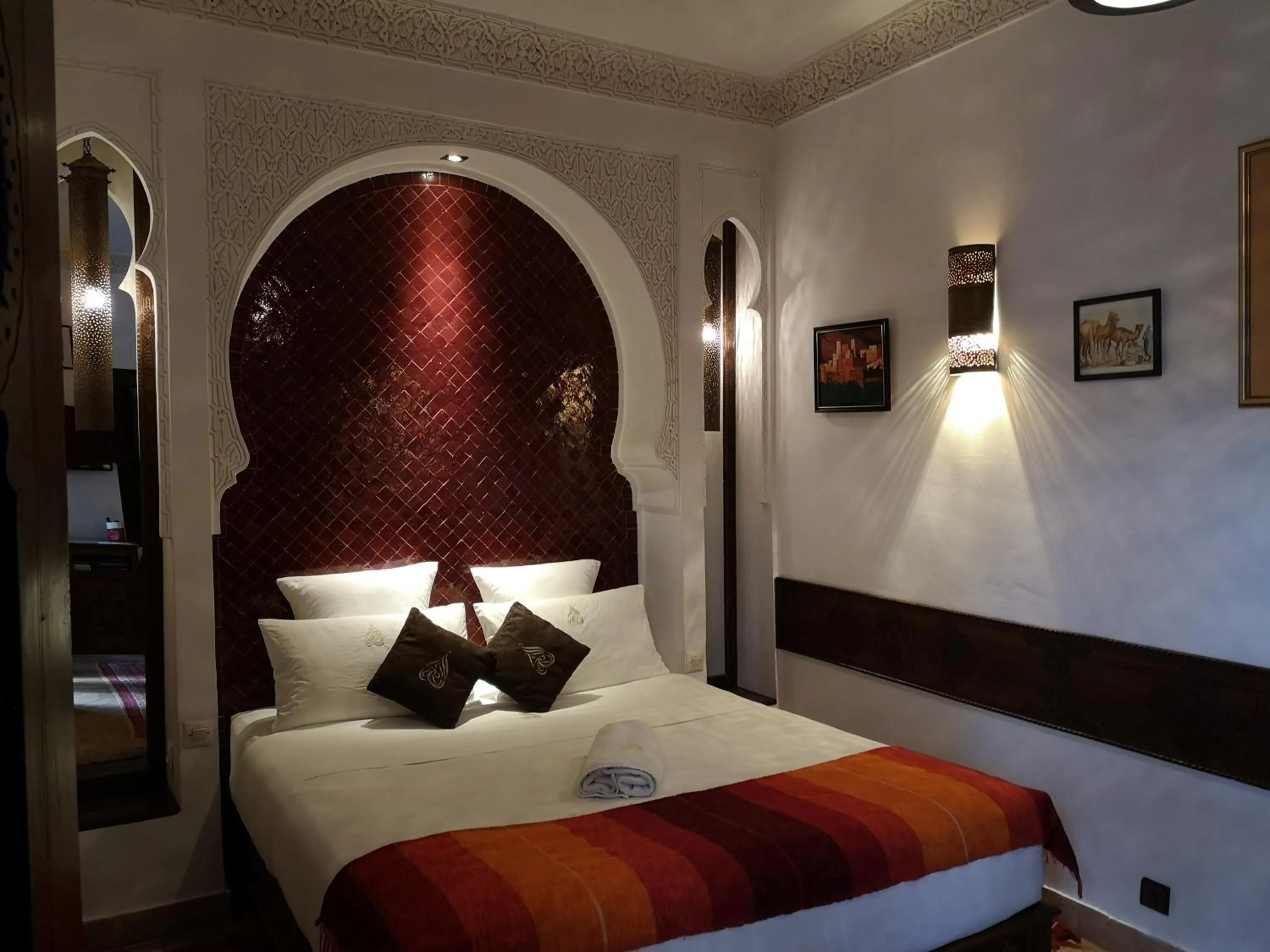Bedroom, Bed in Riad Charme d'Orient Adults Only