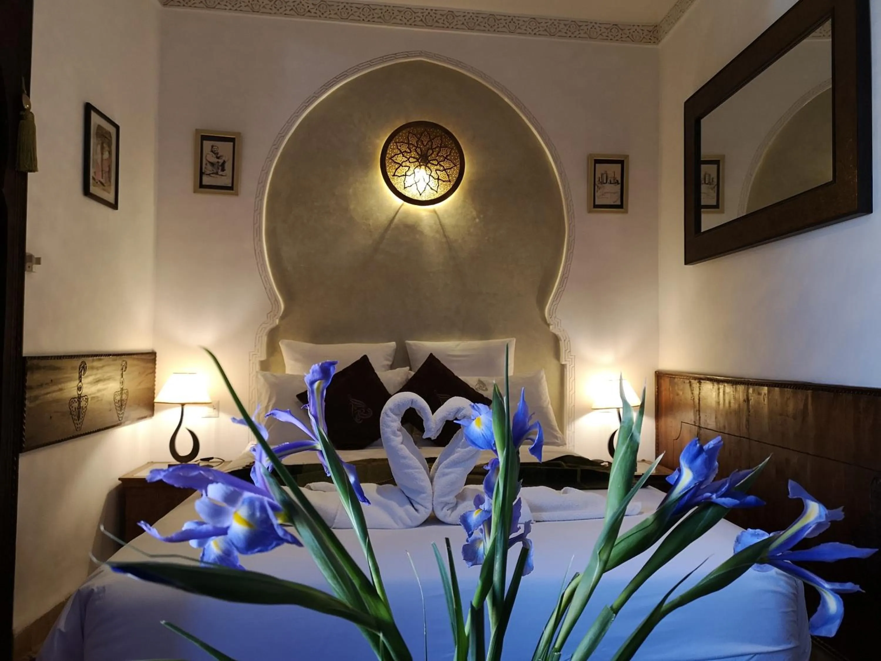 Bedroom, Bed in Riad Charme d'Orient Adults Only