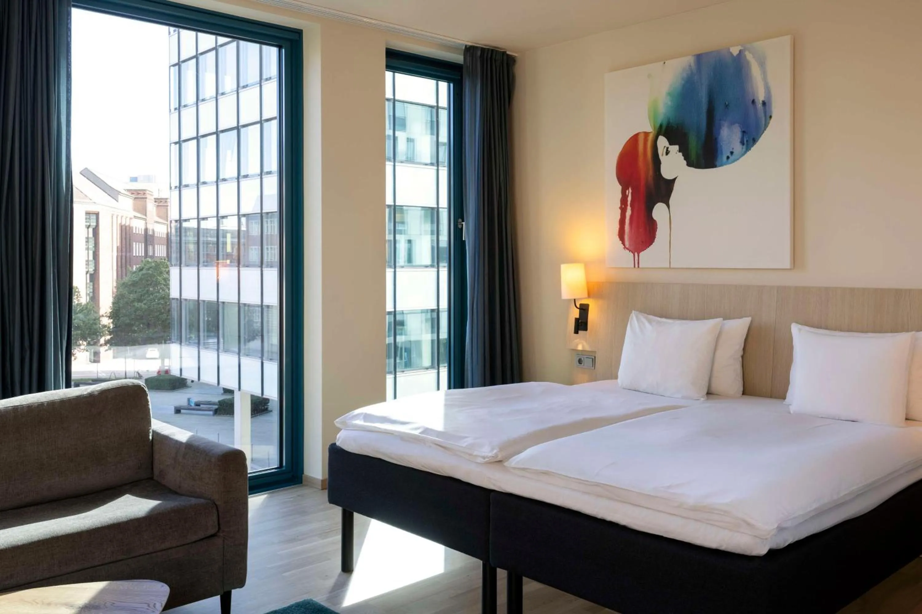 Bedroom, Bed in Scandic Hamburg Emporio