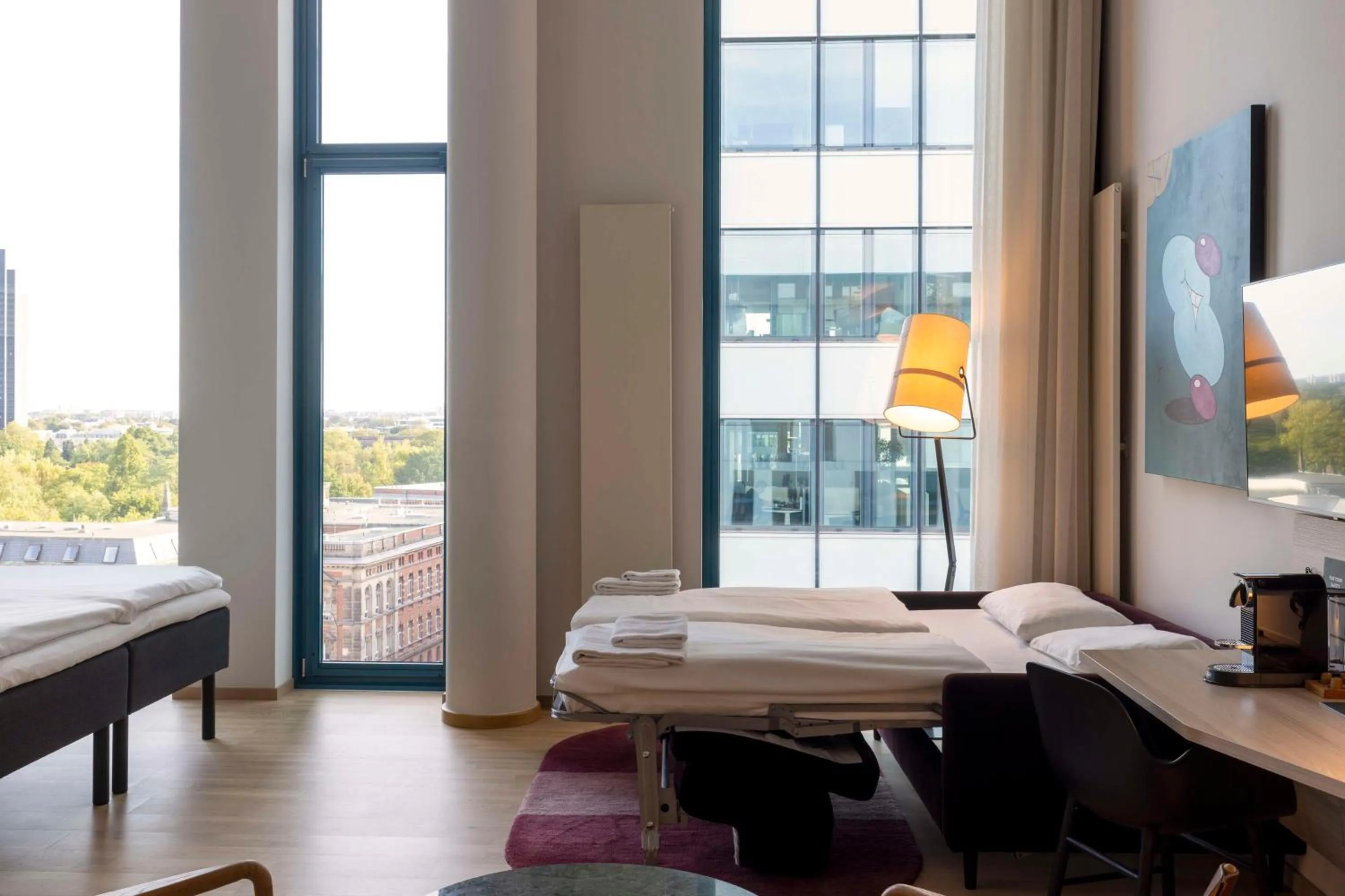 Bedroom, Bed in Scandic Hamburg Emporio