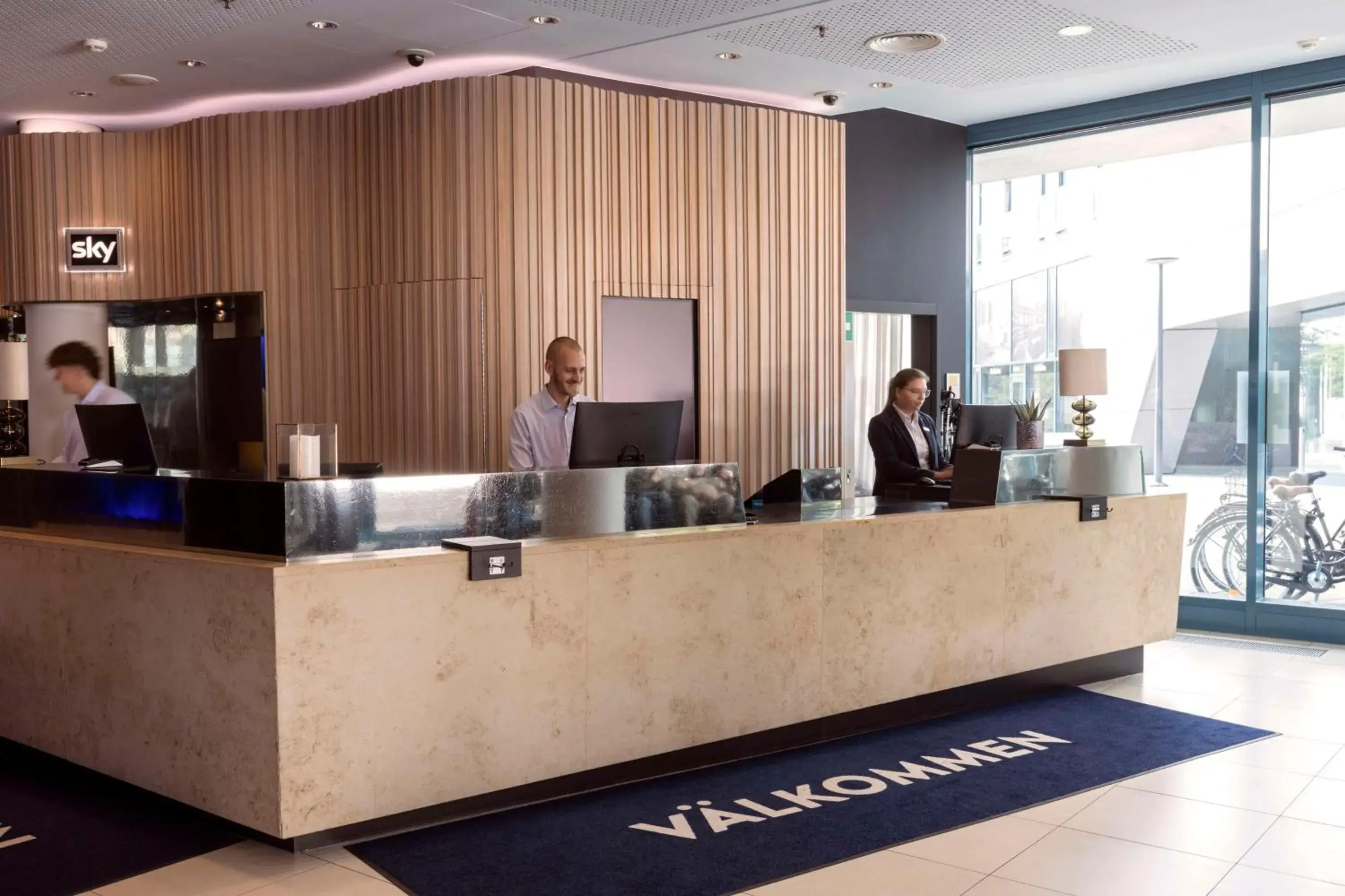 Lobby or reception in Scandic Hamburg Emporio Lobby or reception in Scandic Hamburg Emporio