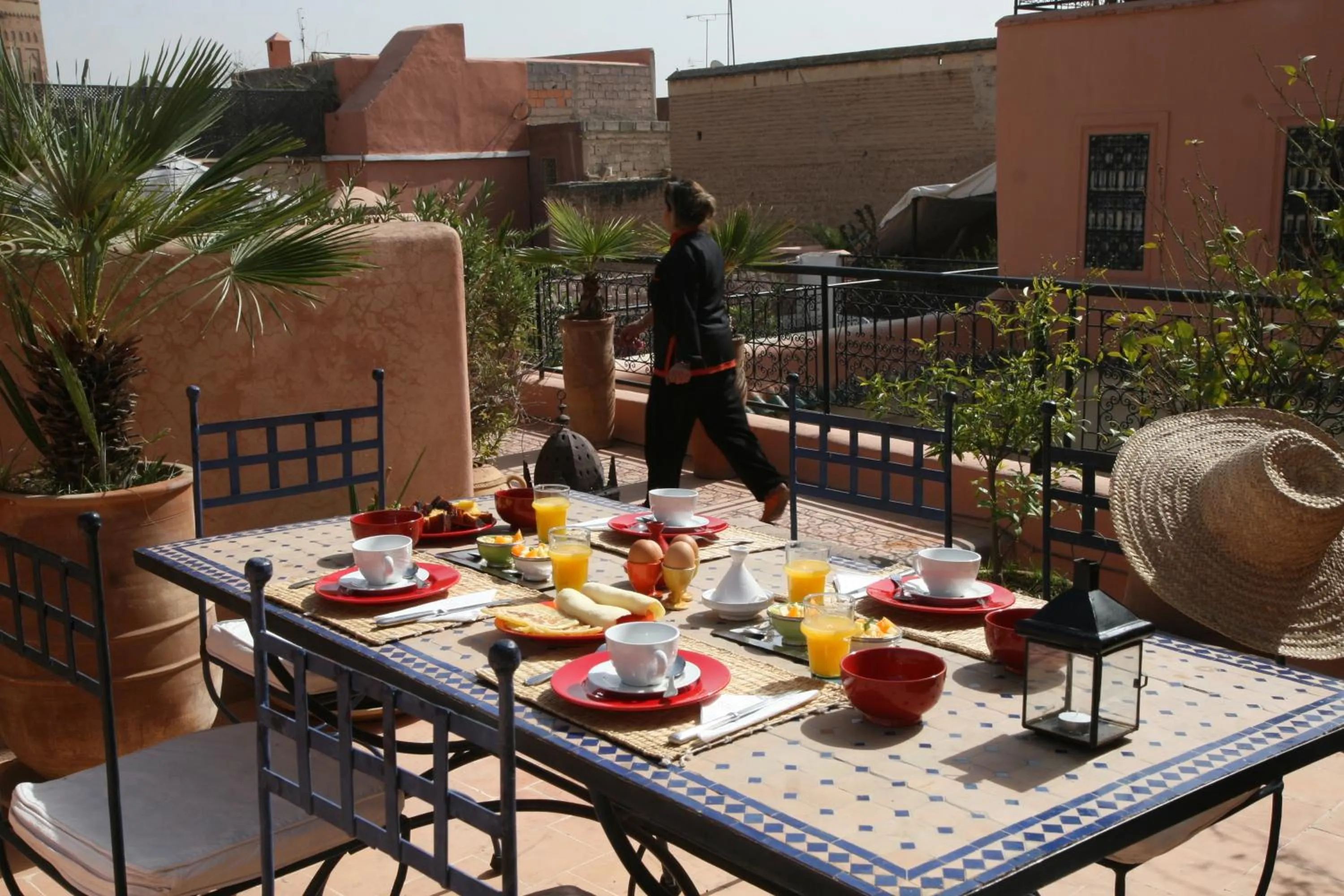 Balcony/Terrace in Riad Spa Dar Nimbus