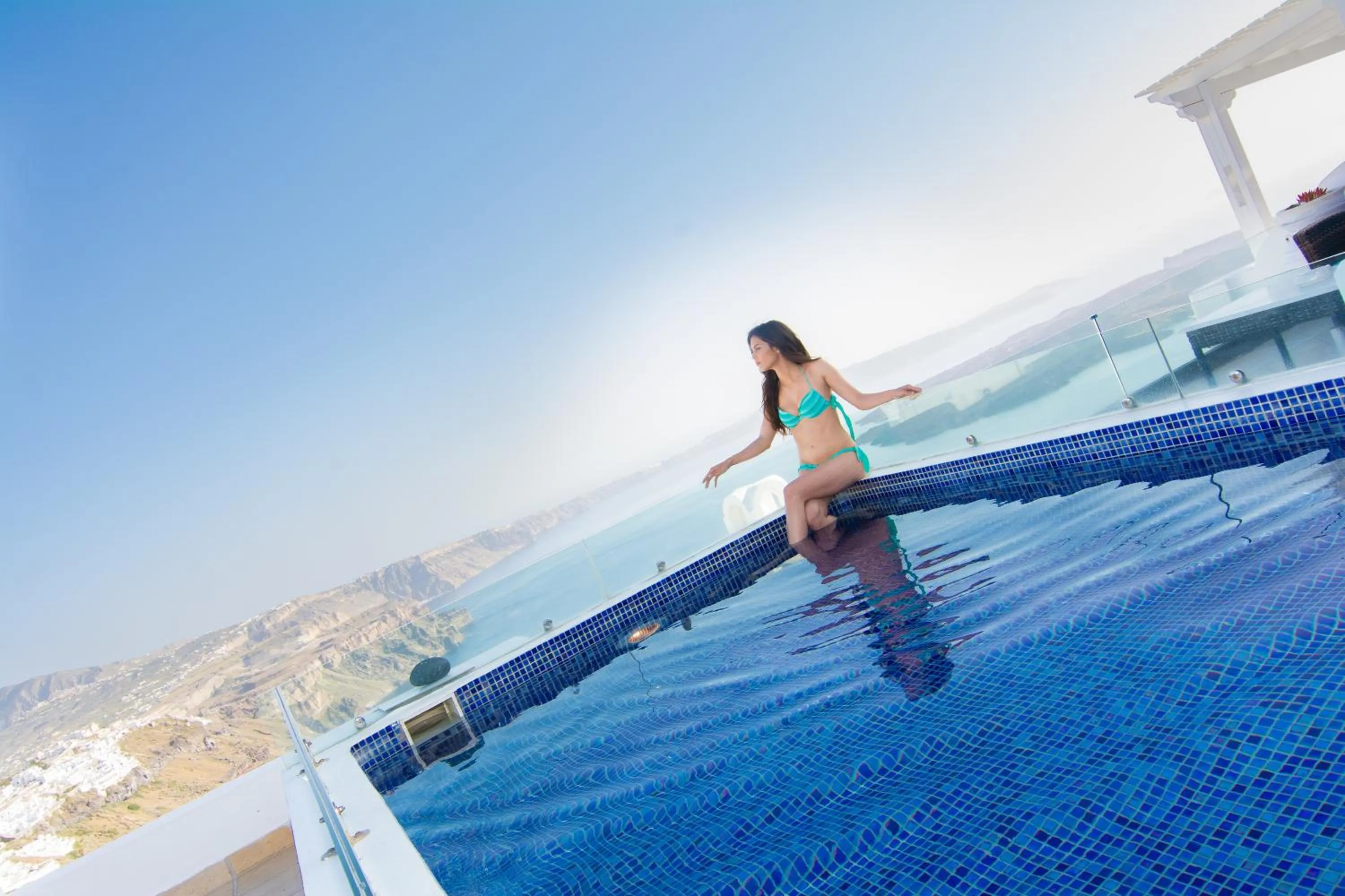 Pool view in Nefeli Homes - Adults Only