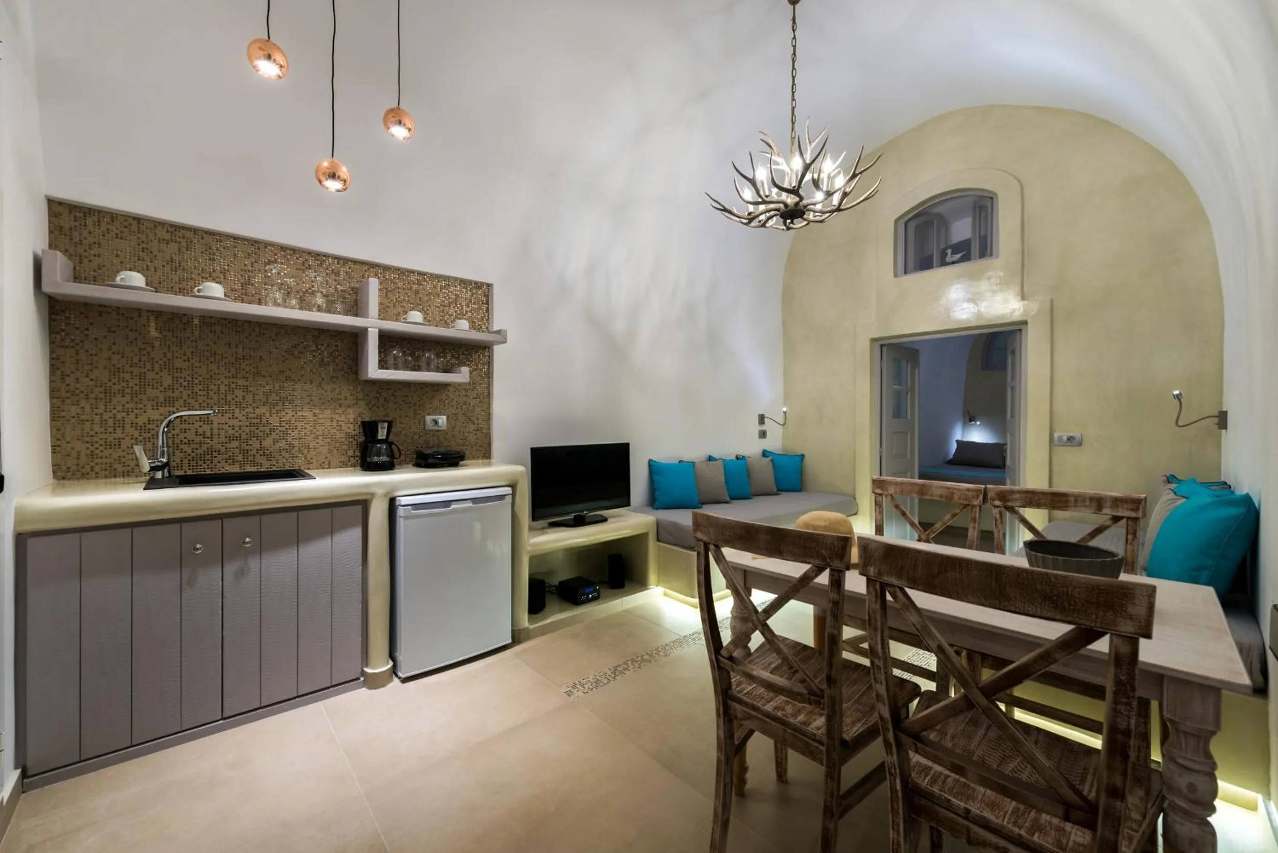Kitchen or kitchenette in Nefeli Homes - Adults Only