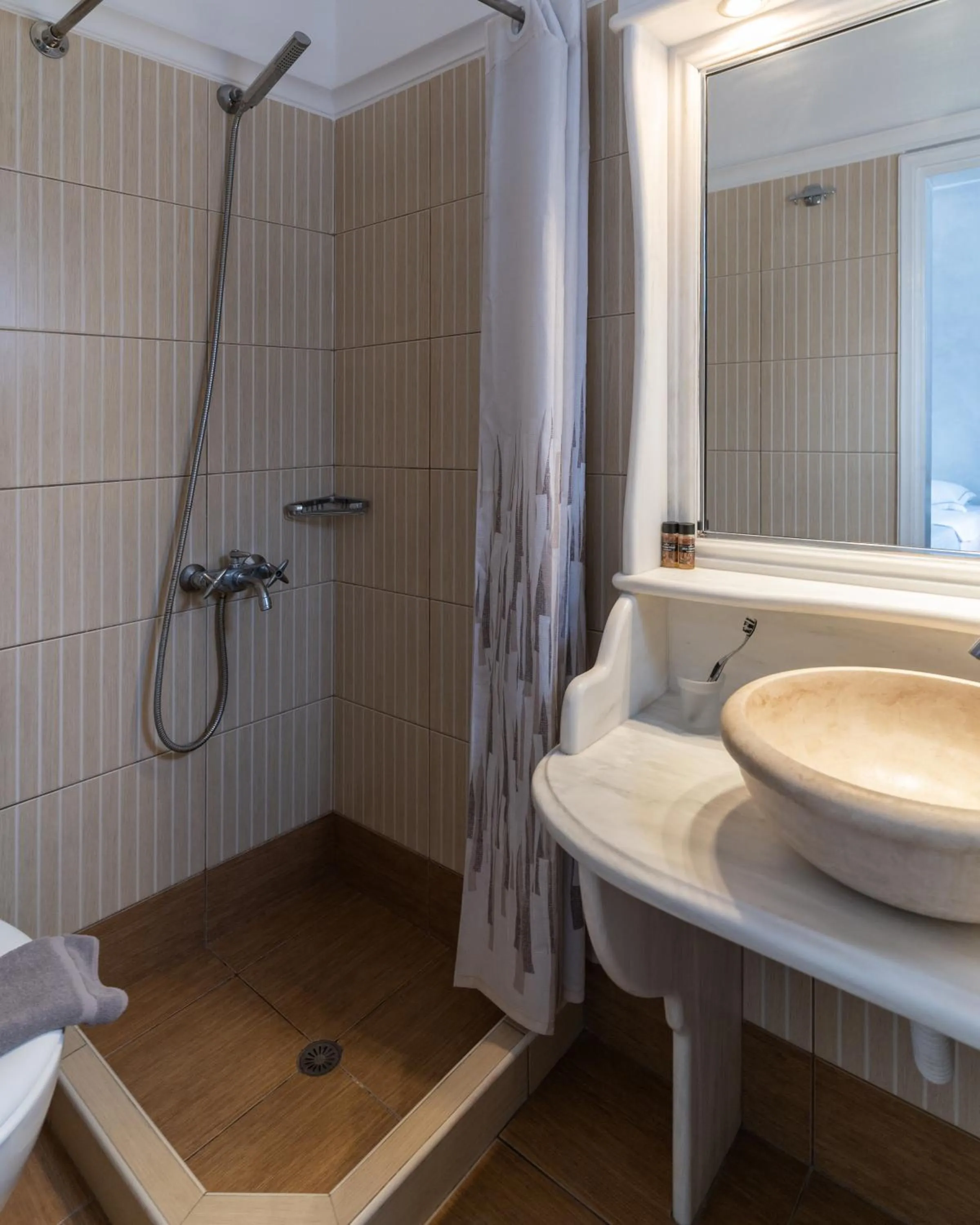Shower in Nefeli Homes - Adults Only