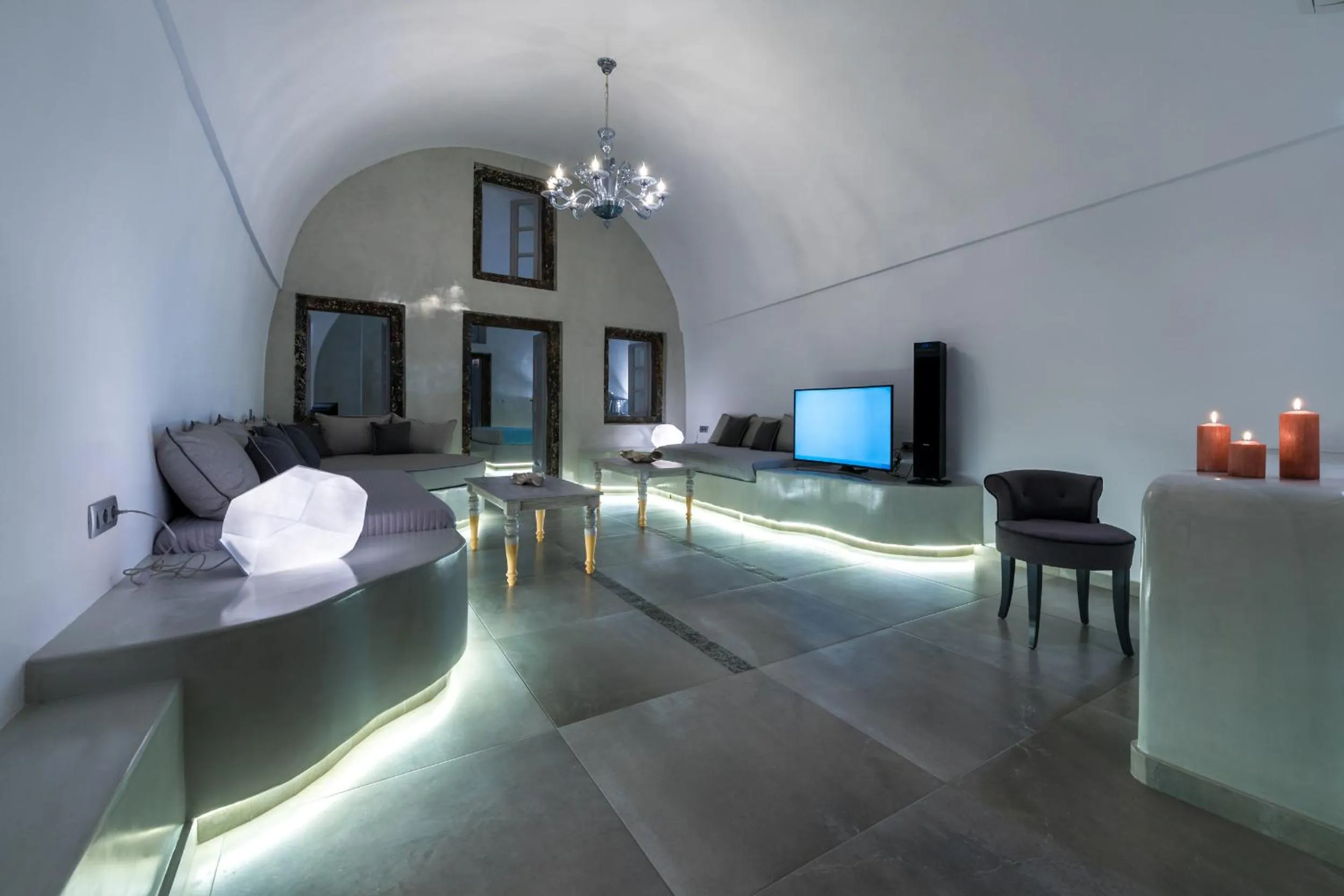 Living room in Nefeli Homes - Adults Only