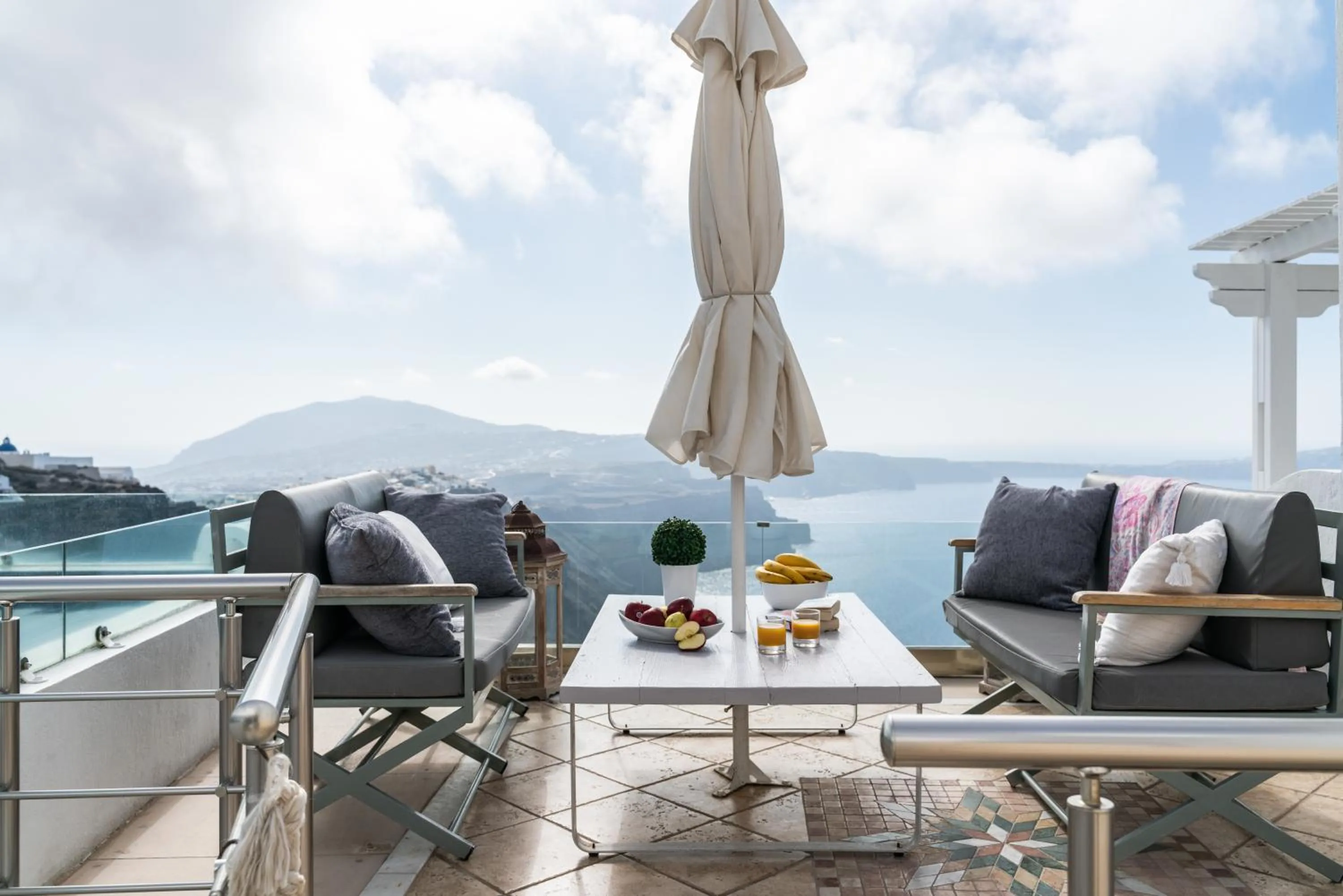 Patio in Nefeli Homes - Adults Only