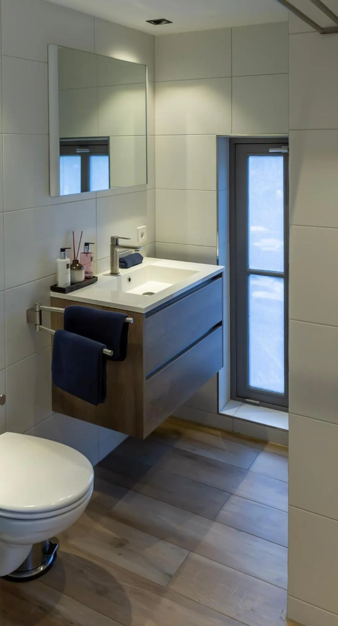 Shower in Canal view suite