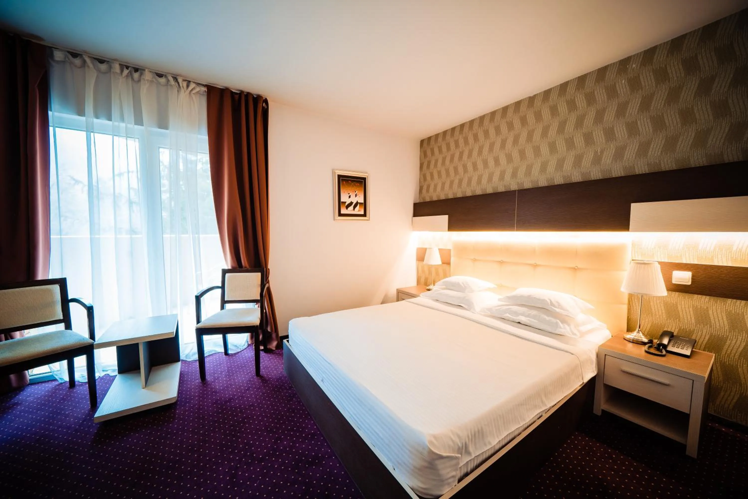 Bed in Bacolux Afrodita, Herculane