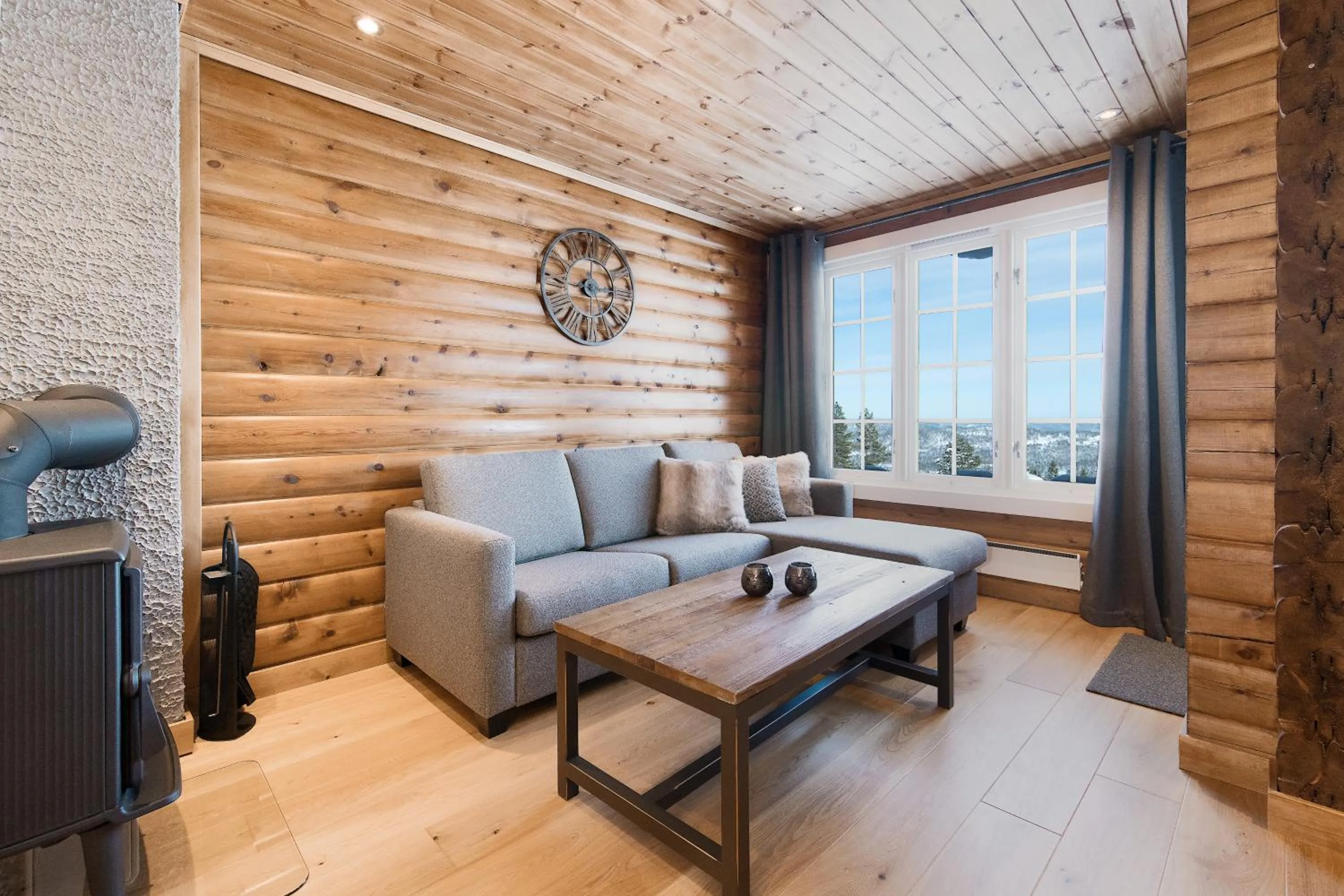 Living room in Blefjell Lodge