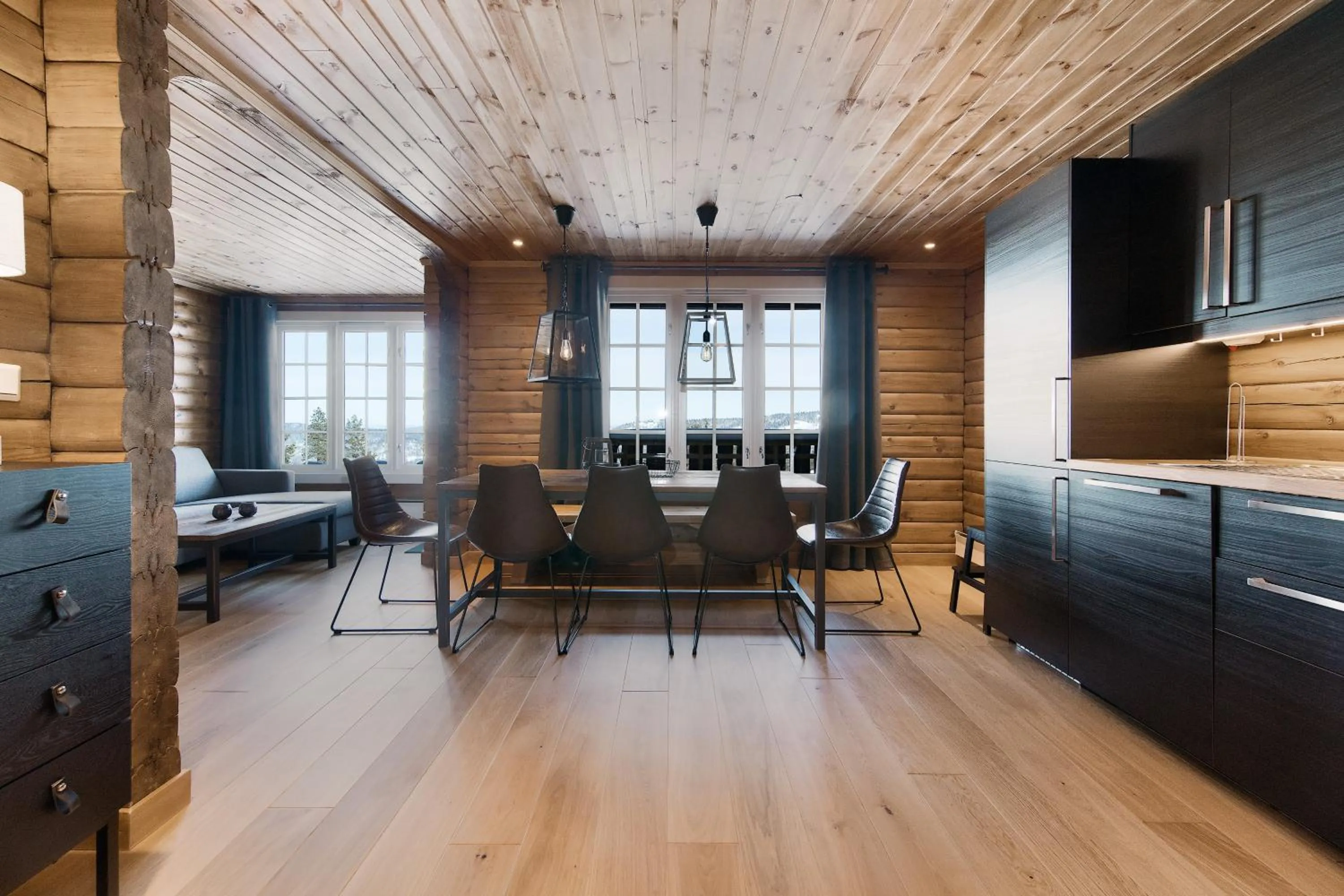 kitchen in Blefjell Lodge