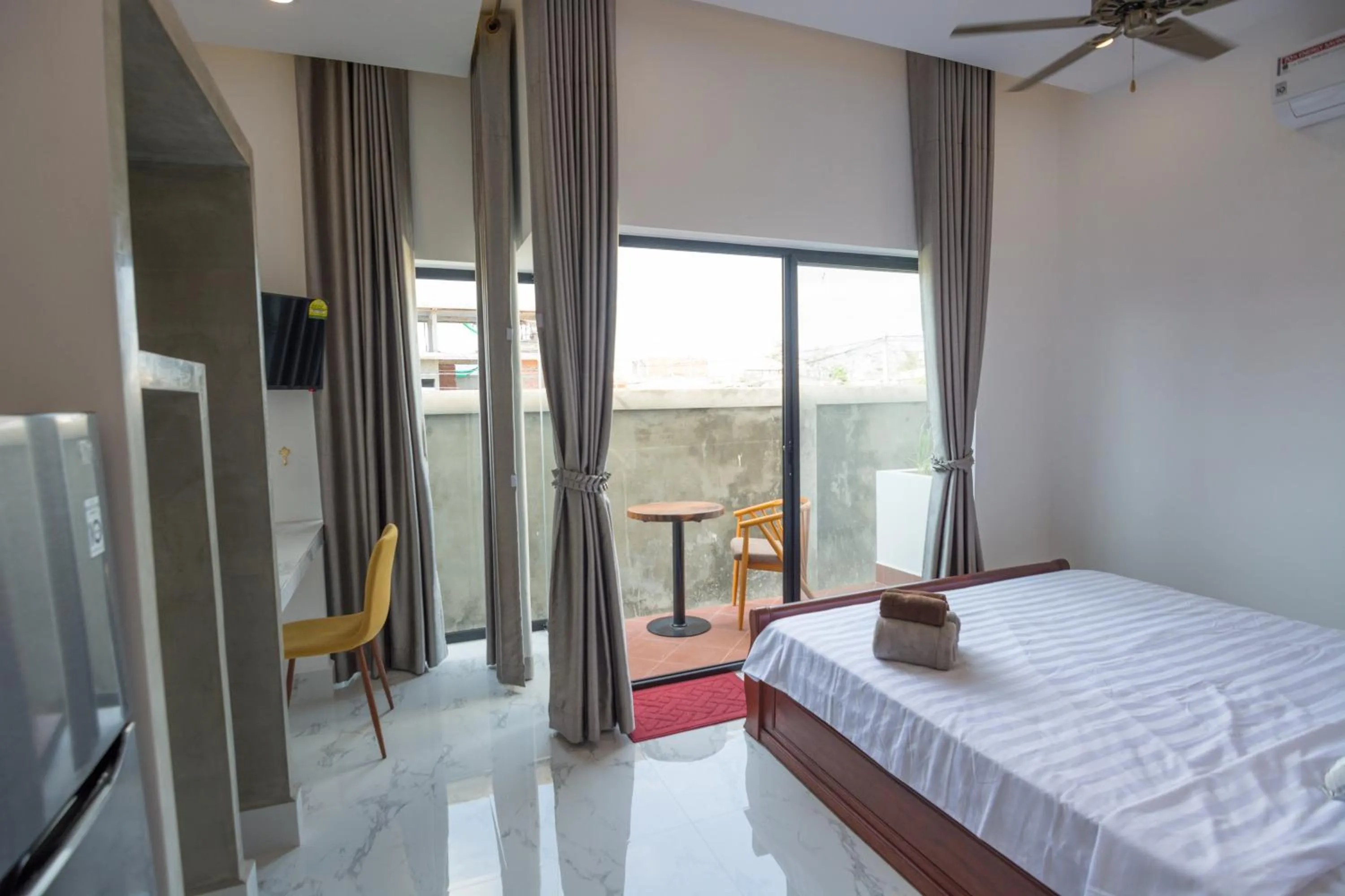 Bedroom, Bed in Siemreap City Residence