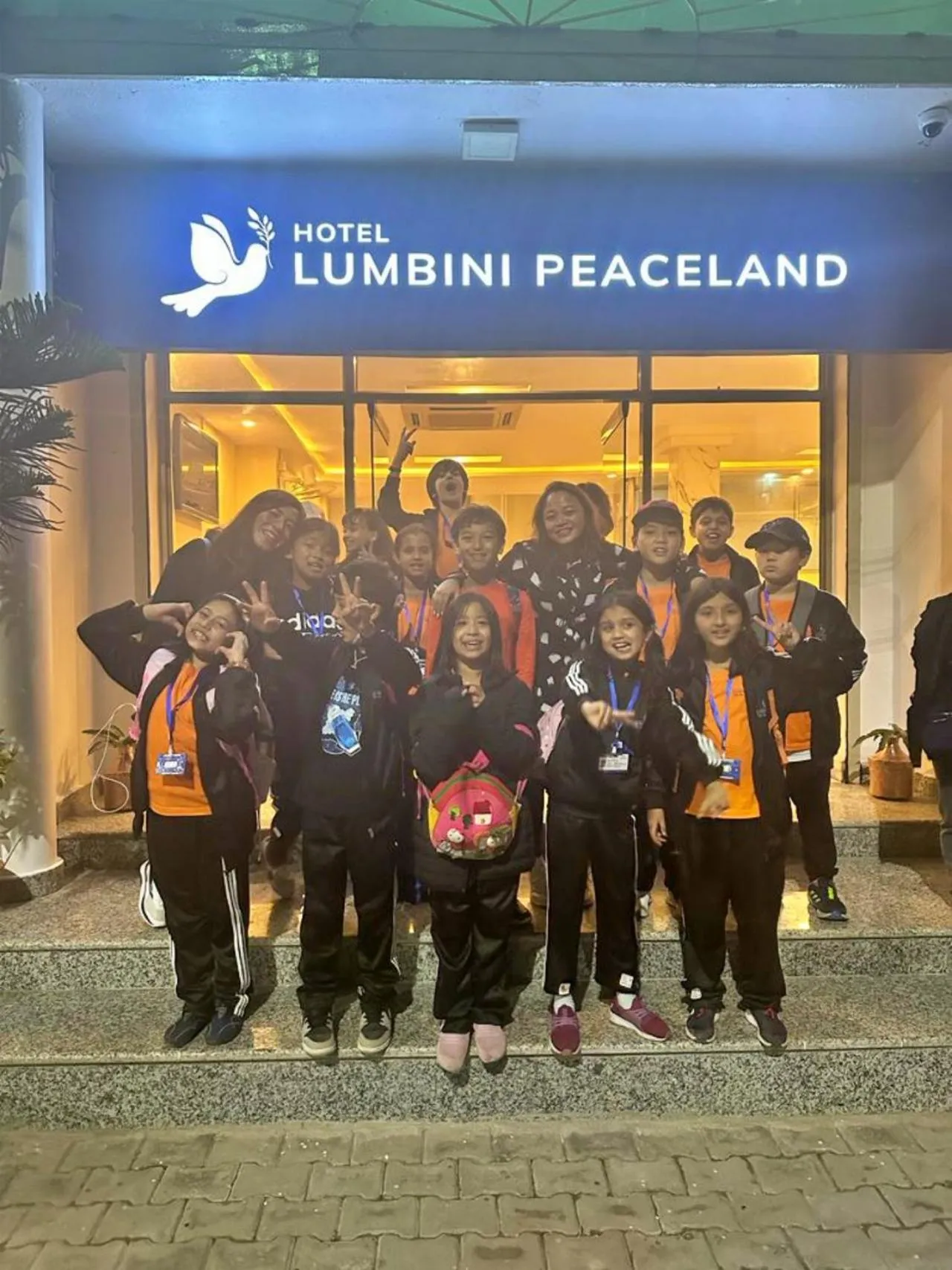 Night in Hotel Peaceland Lumbini